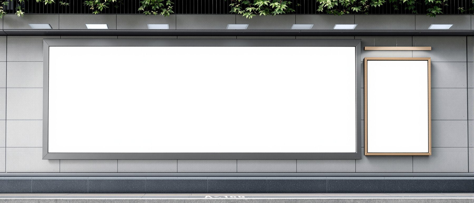 Street Advertising Frame Mockup — Blank Template #080 — bulkmockup Frame Template | Instant Download JPG | Commercial Use | MockupBulk