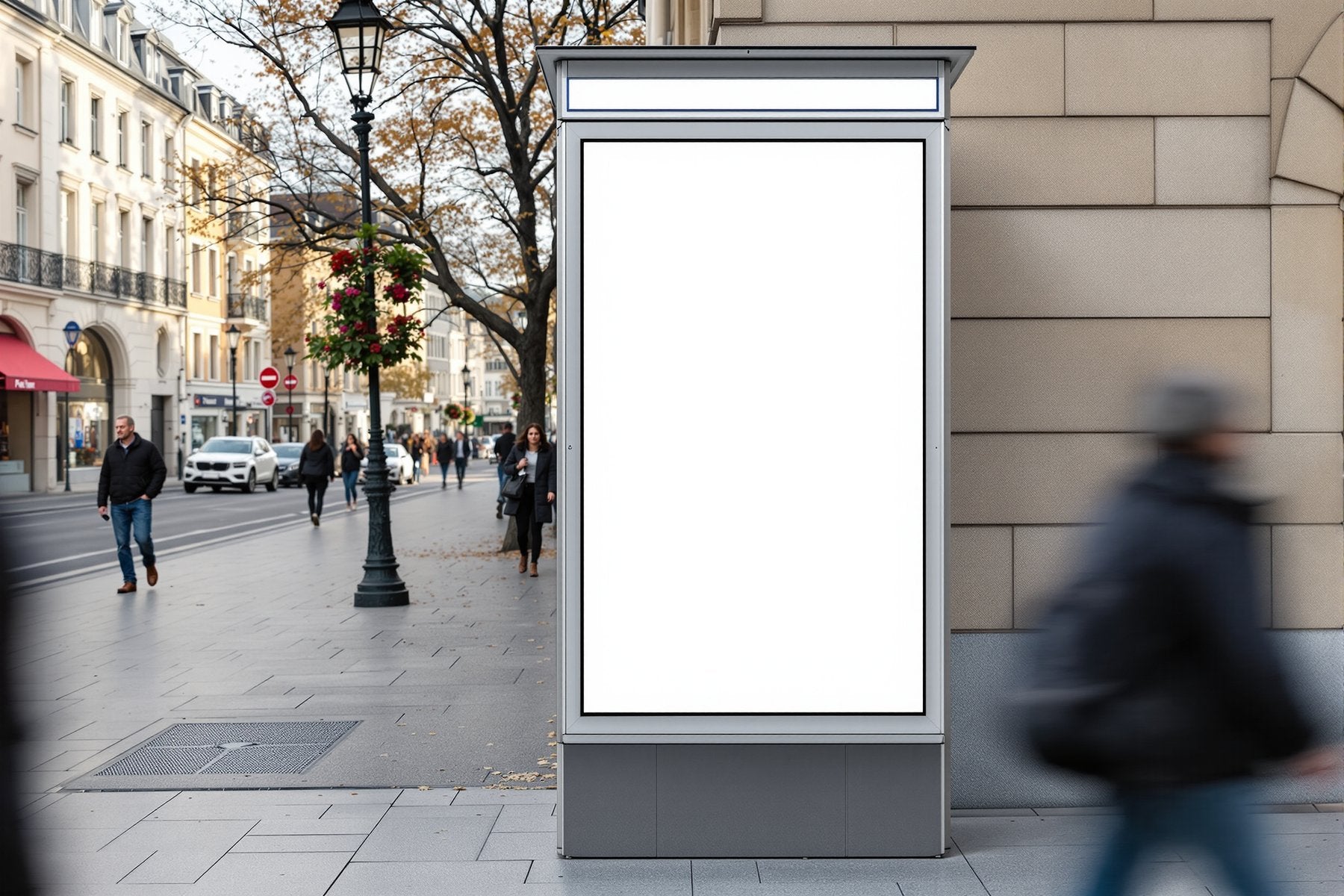 Blank Template #081 Street Advertising Frame Mockup | Empty Frame Mockup Template | JPG Digital Download | Commercial Licence | bulkmockup Shop