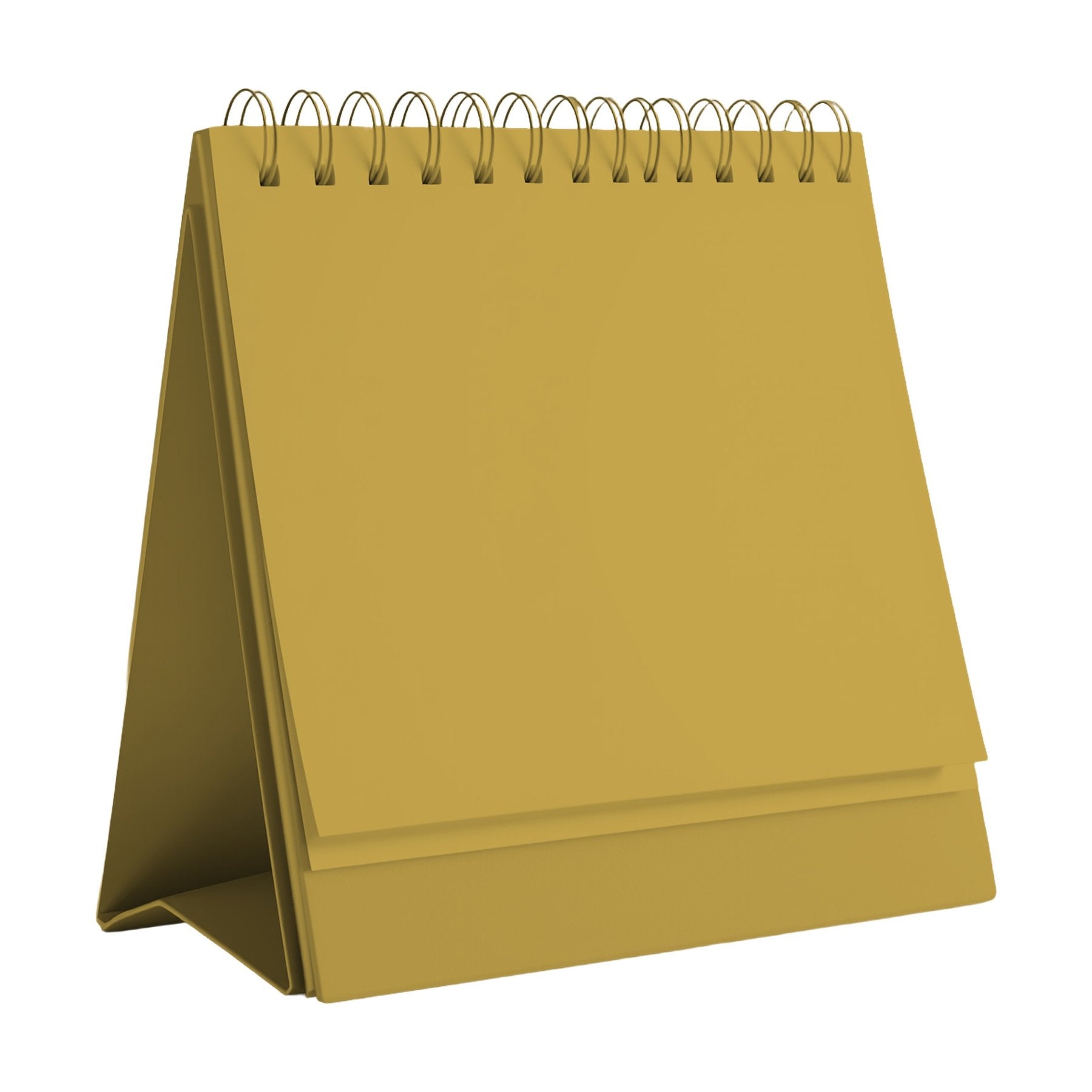 Antique Gold DeskCalendar Mockup | JPG Mockup Download | For POD Sellers Designers Etsy Shops | Commercial Use | MockupBulk