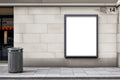 Street Advertising Frame Mockup, Blank Template #084 | bulkmockup Frame Template | Instant Download JPG | Commercial Use | MockupBulk
