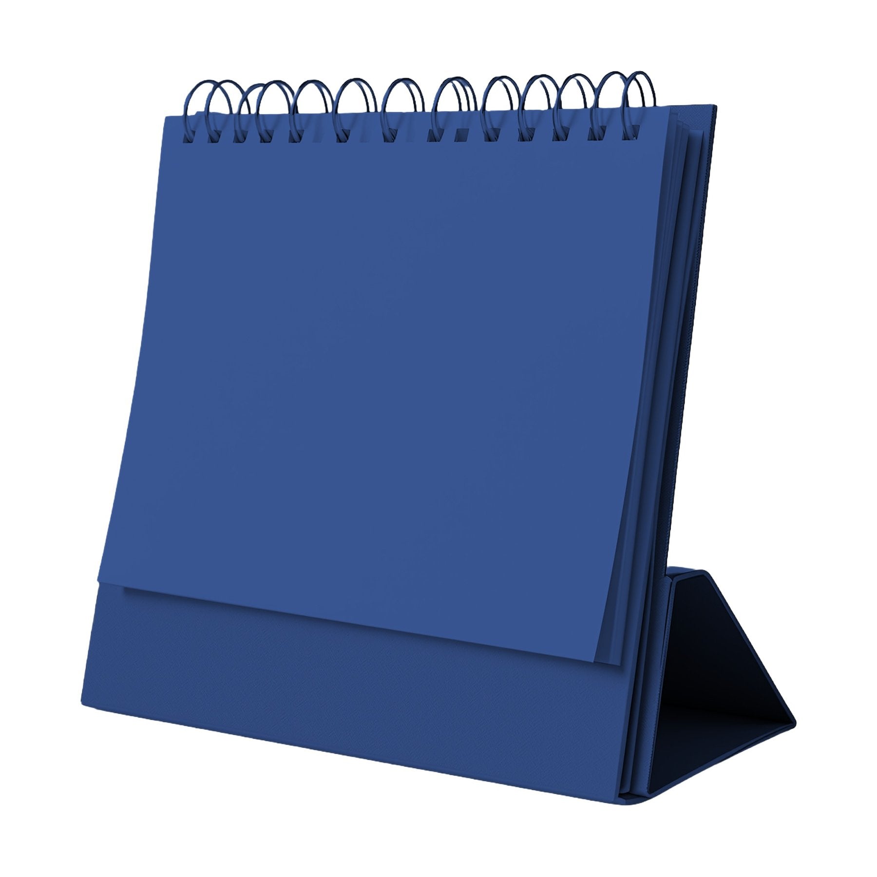 DeskCalendar Mockup | Blue Storm Angle45 View | High-Res Mockup Template | JPG Digital Download | Commercial Licence | MockupBulk