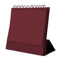 DeskCalendar Mockup, Burgundy Angle45 View | Shopify Etsy Mockup Template | High-Res JPG | Commercial Use Download | MockupBulk