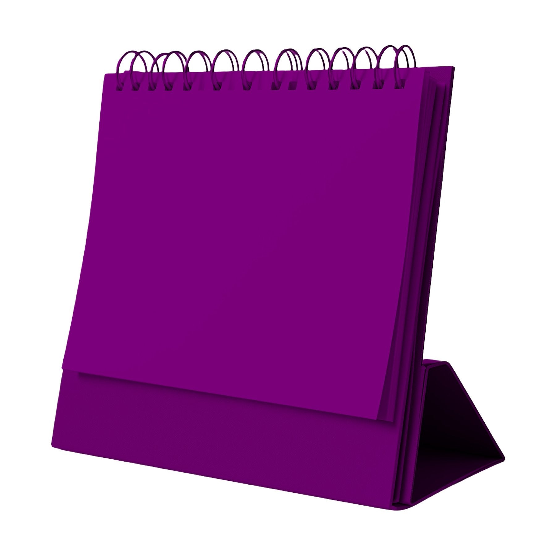 DeskCalendar Mockup — Purple Angle45 View — JPG Digital Download | Etsy Shopify Mockup | Commercial Licence Included | MockupBulk