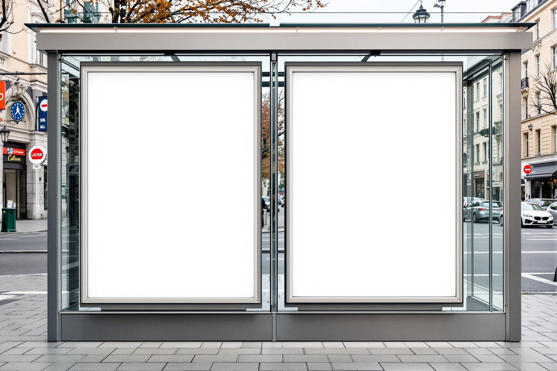 Blank Template #088 Street Advertising Frame Mockup | Empty Frame Mockup Template | JPG Digital Download | Commercial Licence | bulkmockup Shop