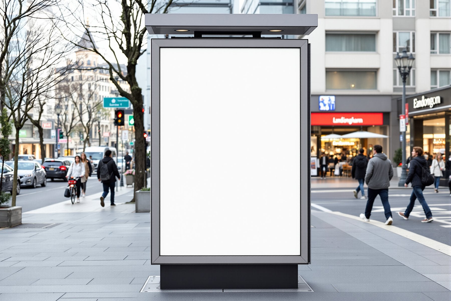 Street Advertising Frame Mockup | Blank Template #089 — Print-on-Demand Frame Mockup | bulkmockup JPG | Commercial Licence | MockupBulk