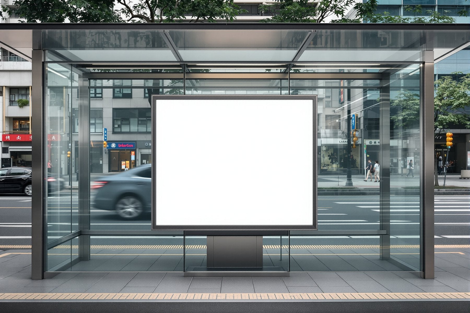 Street Advertising Frame Mockup | Blank Template #093 — Blank Frame Template for Etsy | bulkmockup JPG Download | Commercial Use | MockupBulk