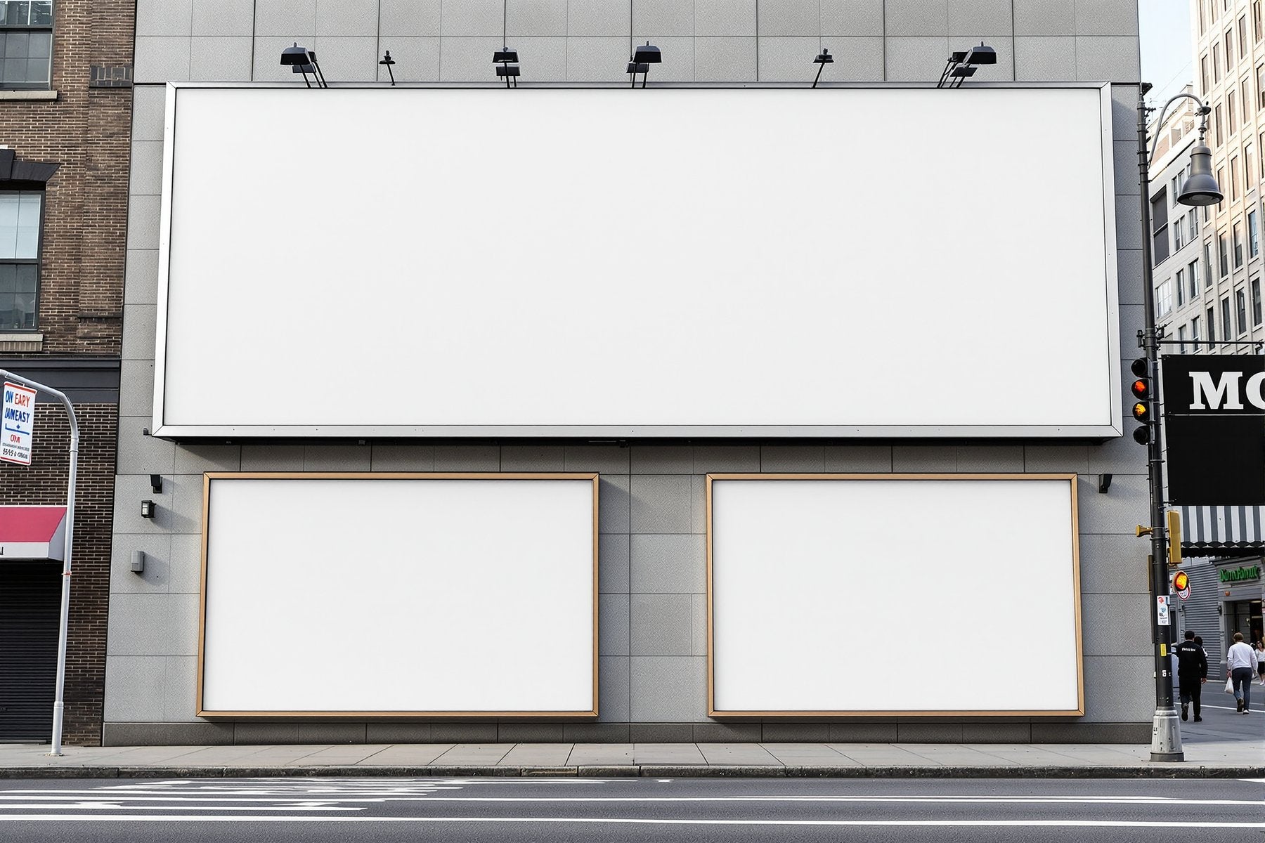 Street Advertising Frame Mockup, Blank Template #094 | bulkmockup Frame Template | Instant Download JPG | Commercial Use | MockupBulk