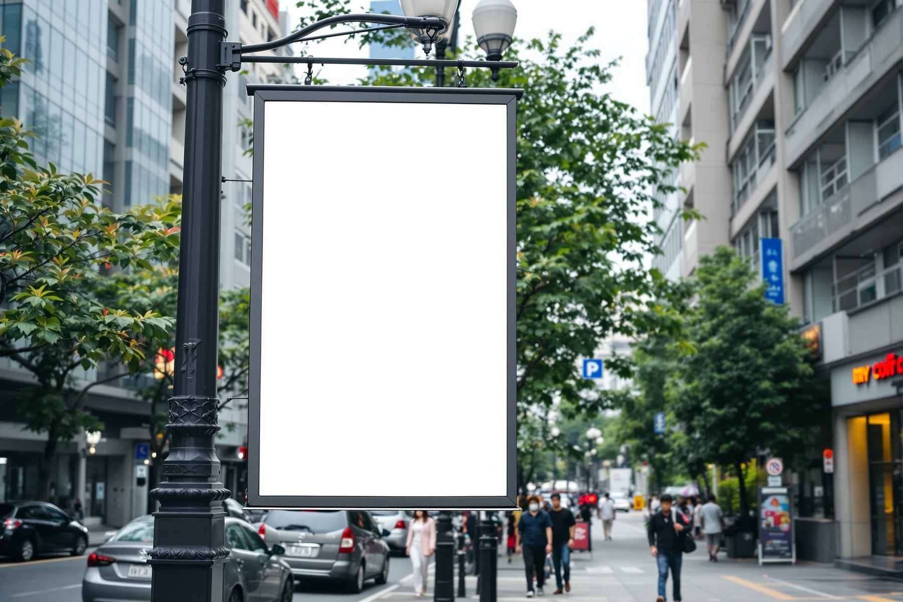 Street Advertising Frame Mockup, Blank Template #095 | Digital Frame Mockup | bulkmockup JPG Download | For POD Etsy Shopify | MockupBulk