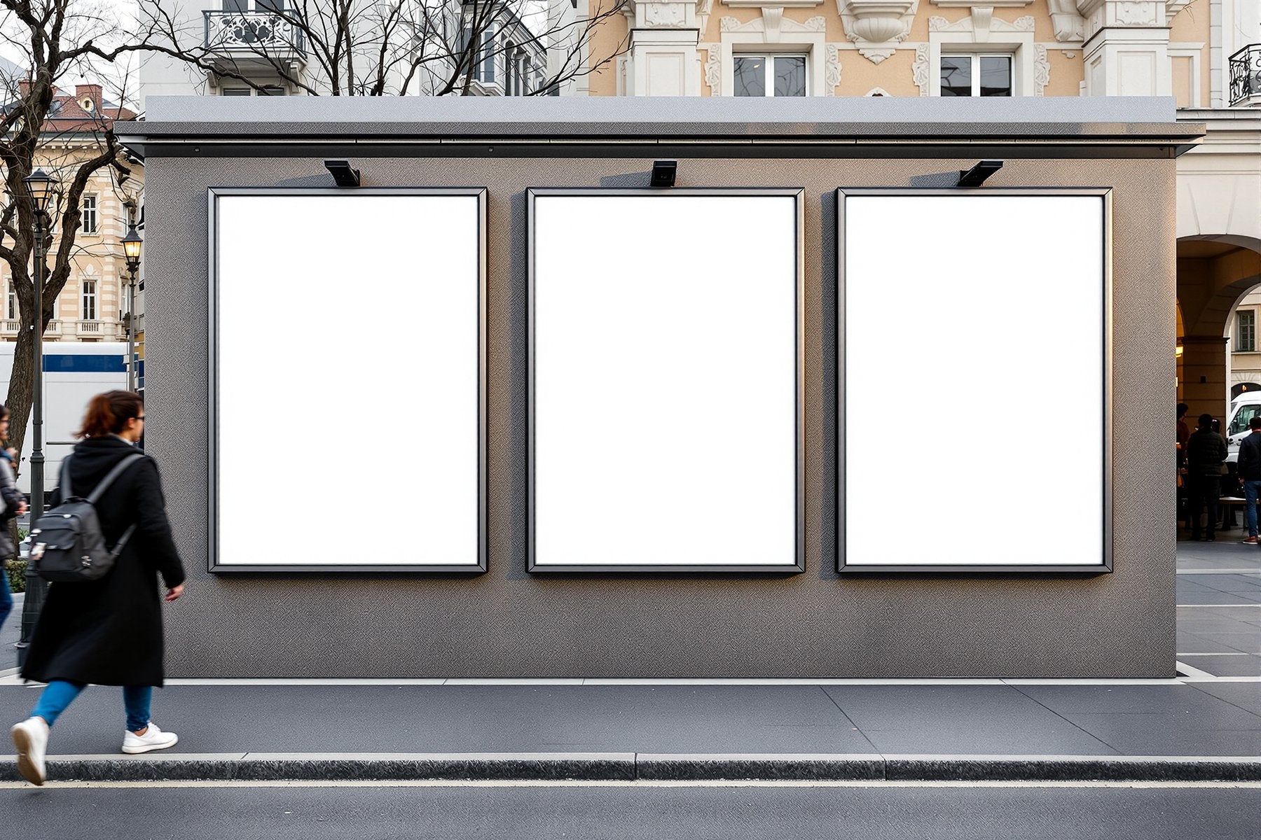 Street Advertising Frame Mockup, Blank Template #097 | Empty Frame Template | bulkmockup High-Res JPG | Commercial Use Included | MockupBulk