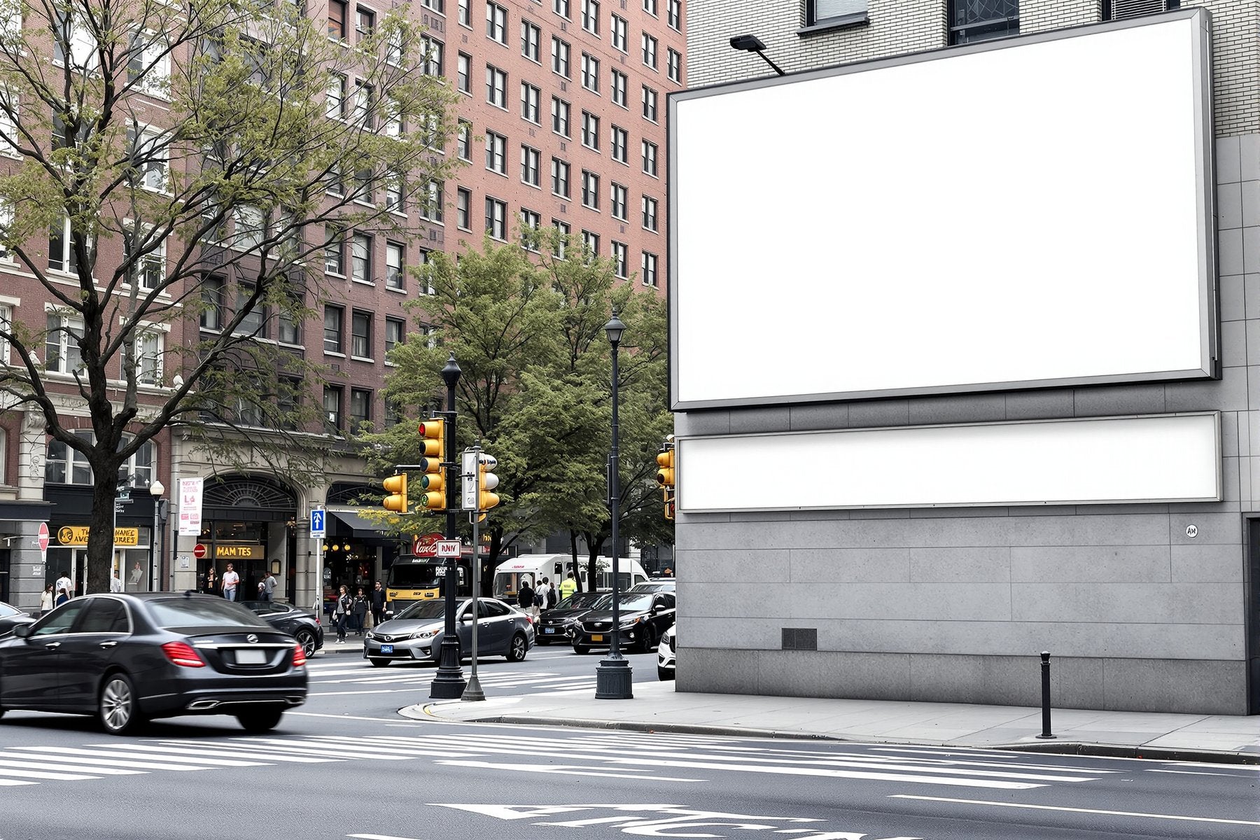 Street Advertising Frame Mockup, Blank Template #099 | Digital Frame Mockup | bulkmockup JPG Download | For POD Etsy Shopify | MockupBulk