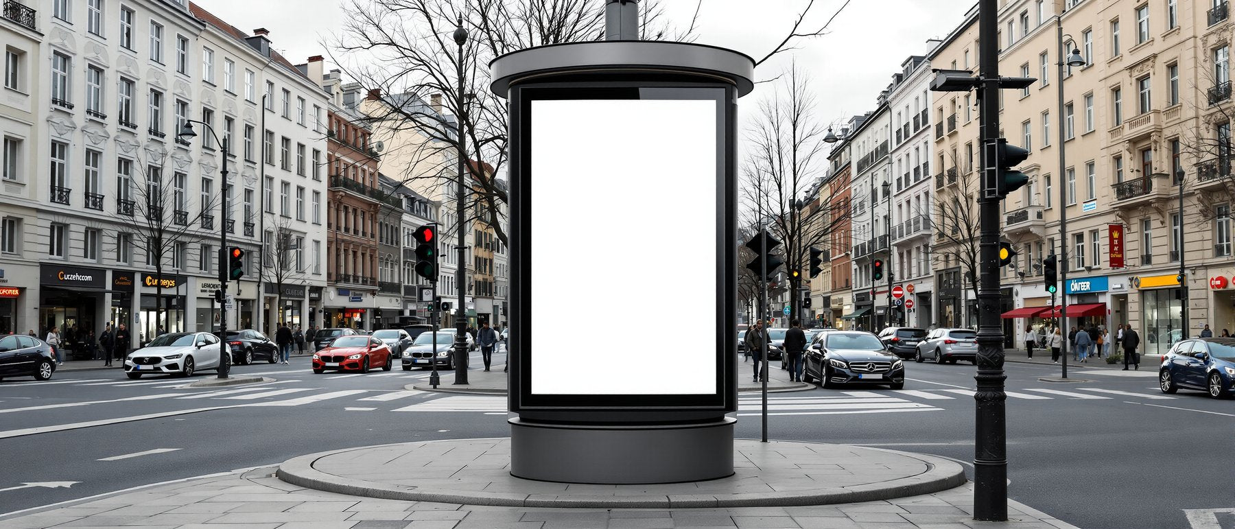 Blank Template #101 Street Advertising Frame Mockup | Empty Frame Template | bulkmockup High-Res JPG | Commercial Use Included | MockupBulk