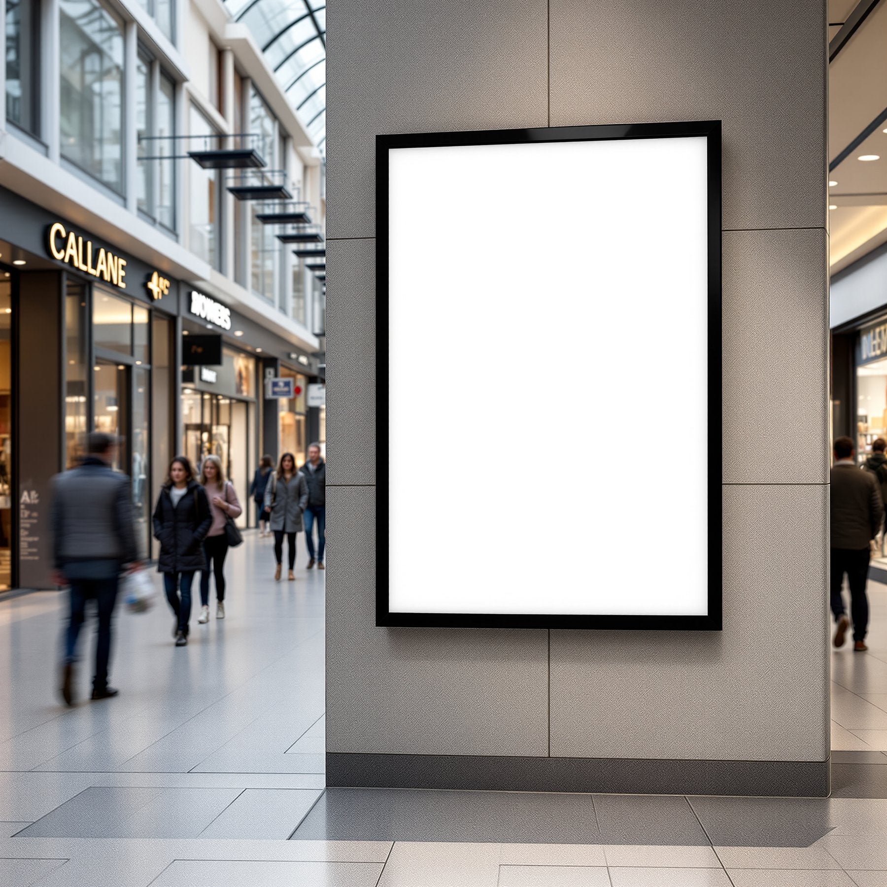 Street Advertising Frame Mockup — Blank Template #103 — High-Resolution JPG | bulkmockup Template | For Etsy POD Print Sellers | MockupBulk