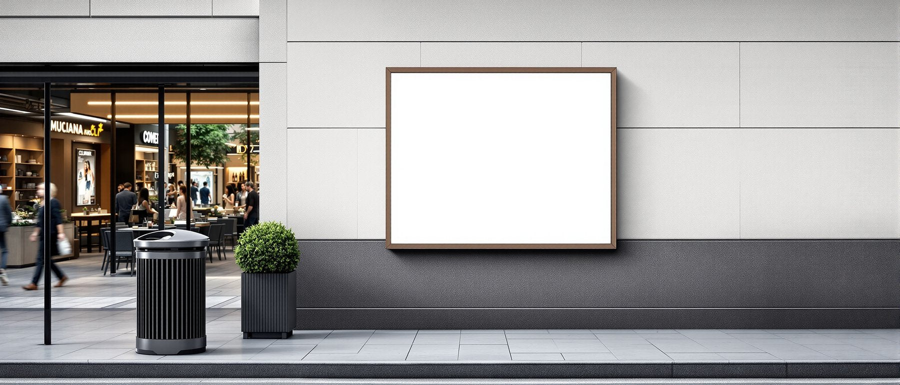 Street Advertising Frame Mockup, Blank Template #104 | High-Resolution JPG | bulkmockup Template | For Etsy POD Print Sellers | MockupBulk