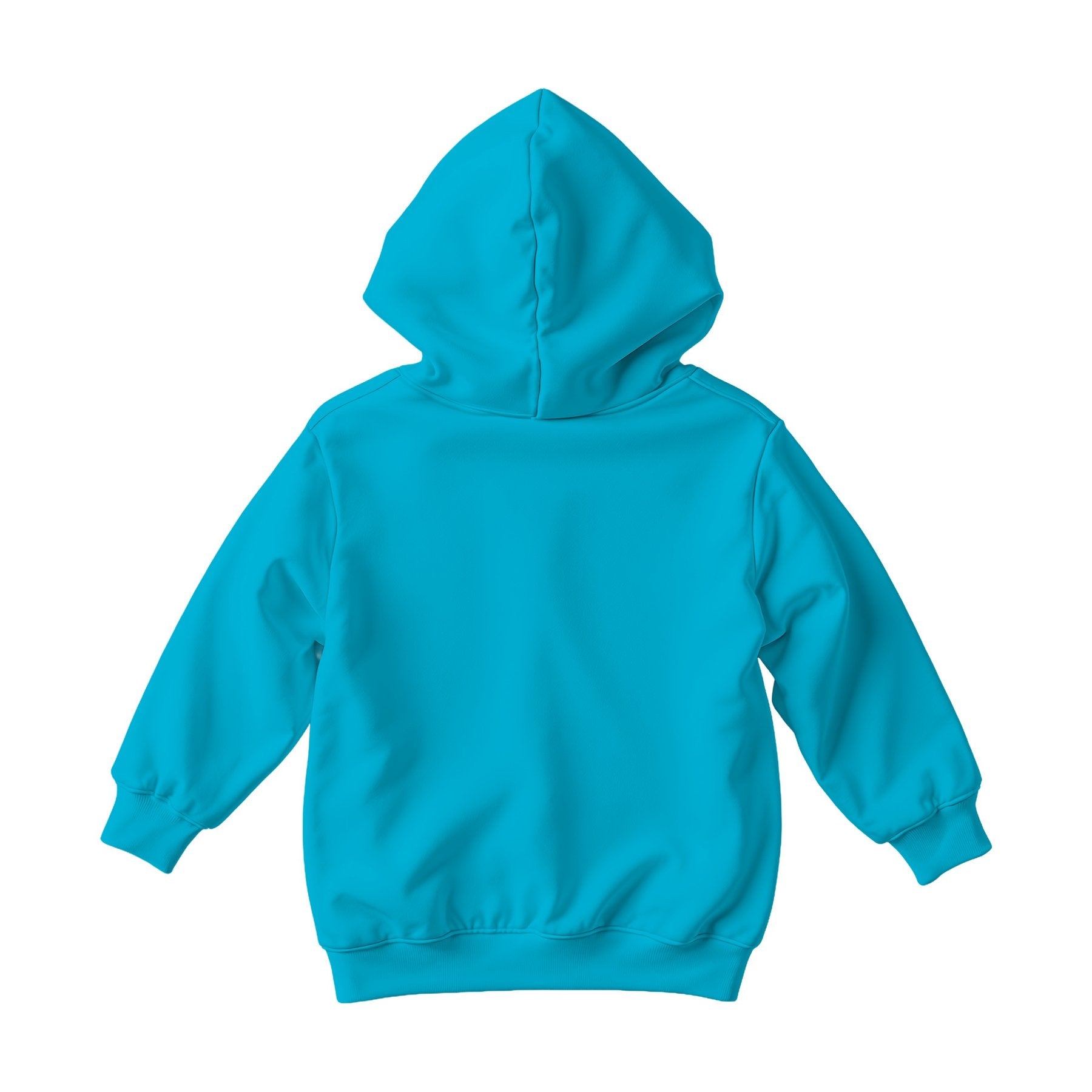 Hoodie Mockup — Aqua Back View — Instant Download JPG Mockup | POD Etsy Redbubble Printful | Commercial Use | MockupBulk