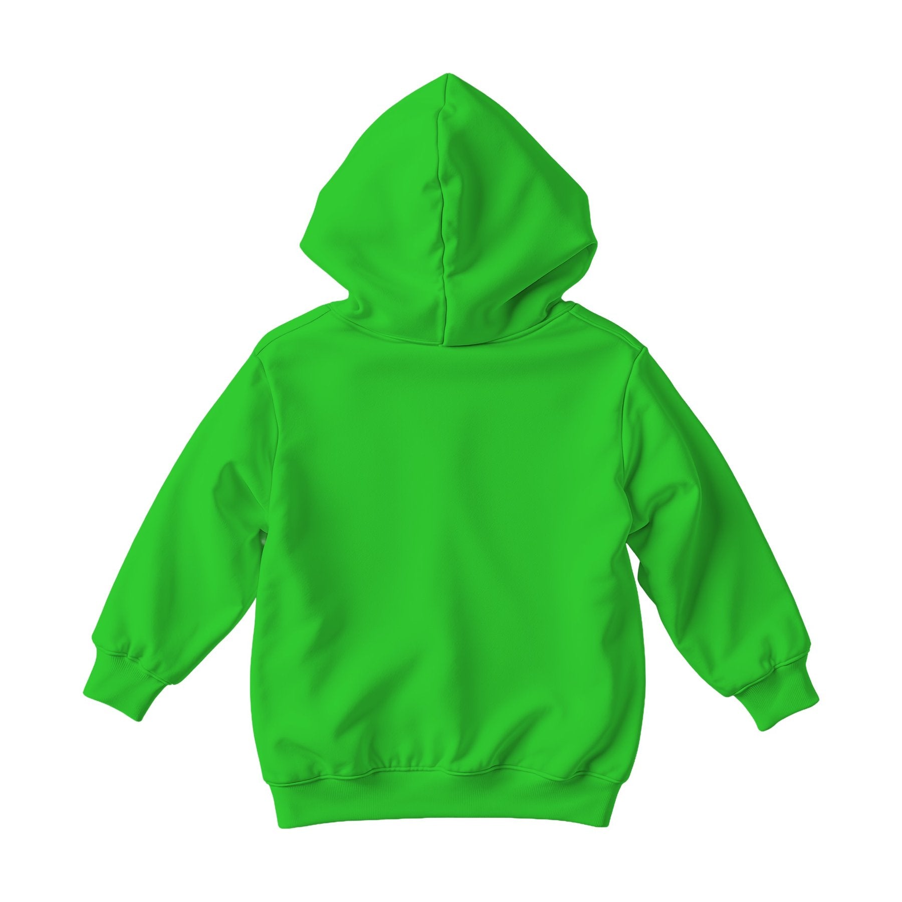 Hoodie Mockup | Lime Back View — POD Print Mockup | Instant JPG Download | Commercial Licence Included | MockupBulk