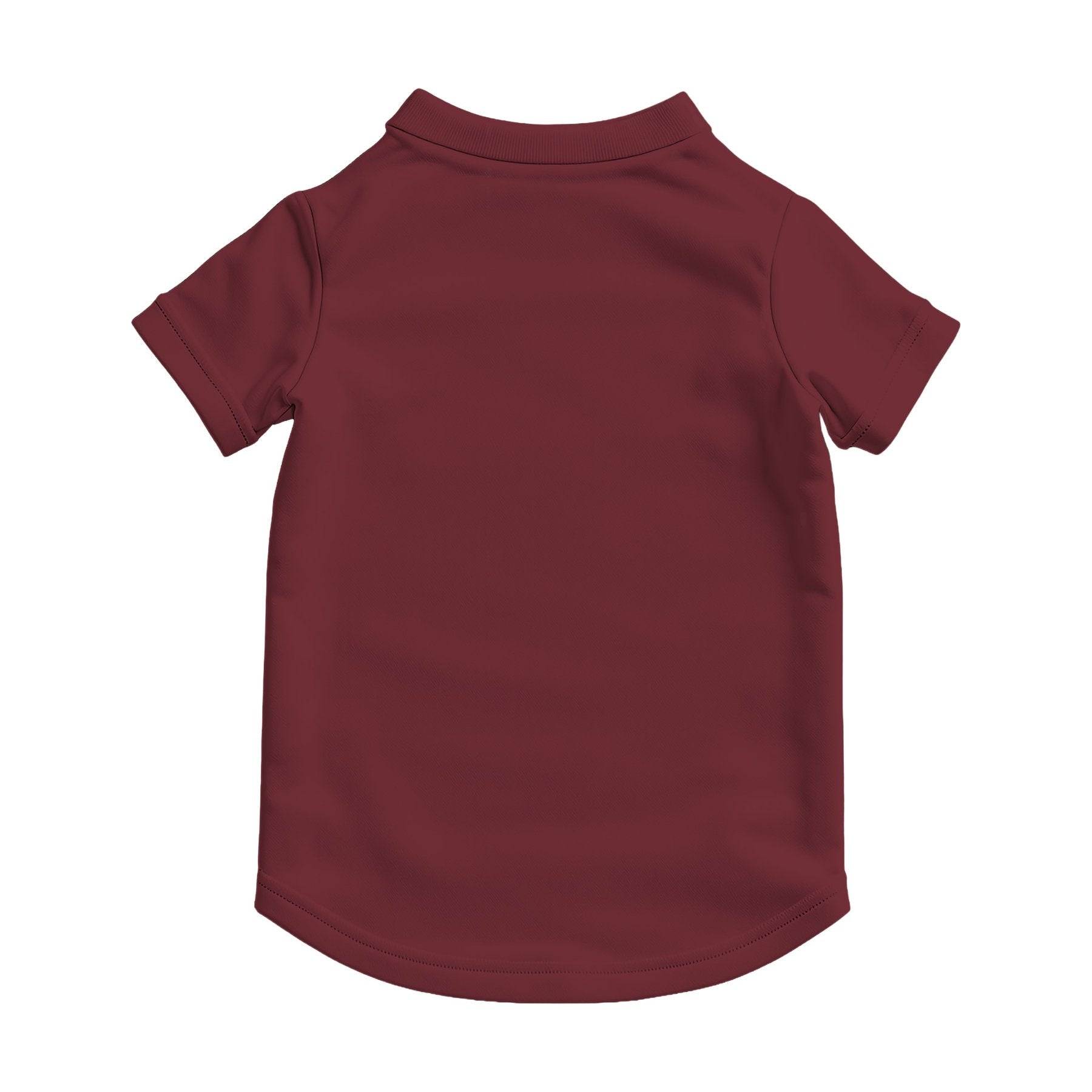 T-Shirt Mockup | Burgundy Back View — Print on Demand Mockup | High-Res JPG Download | Commercial Use Included | MockupBulk