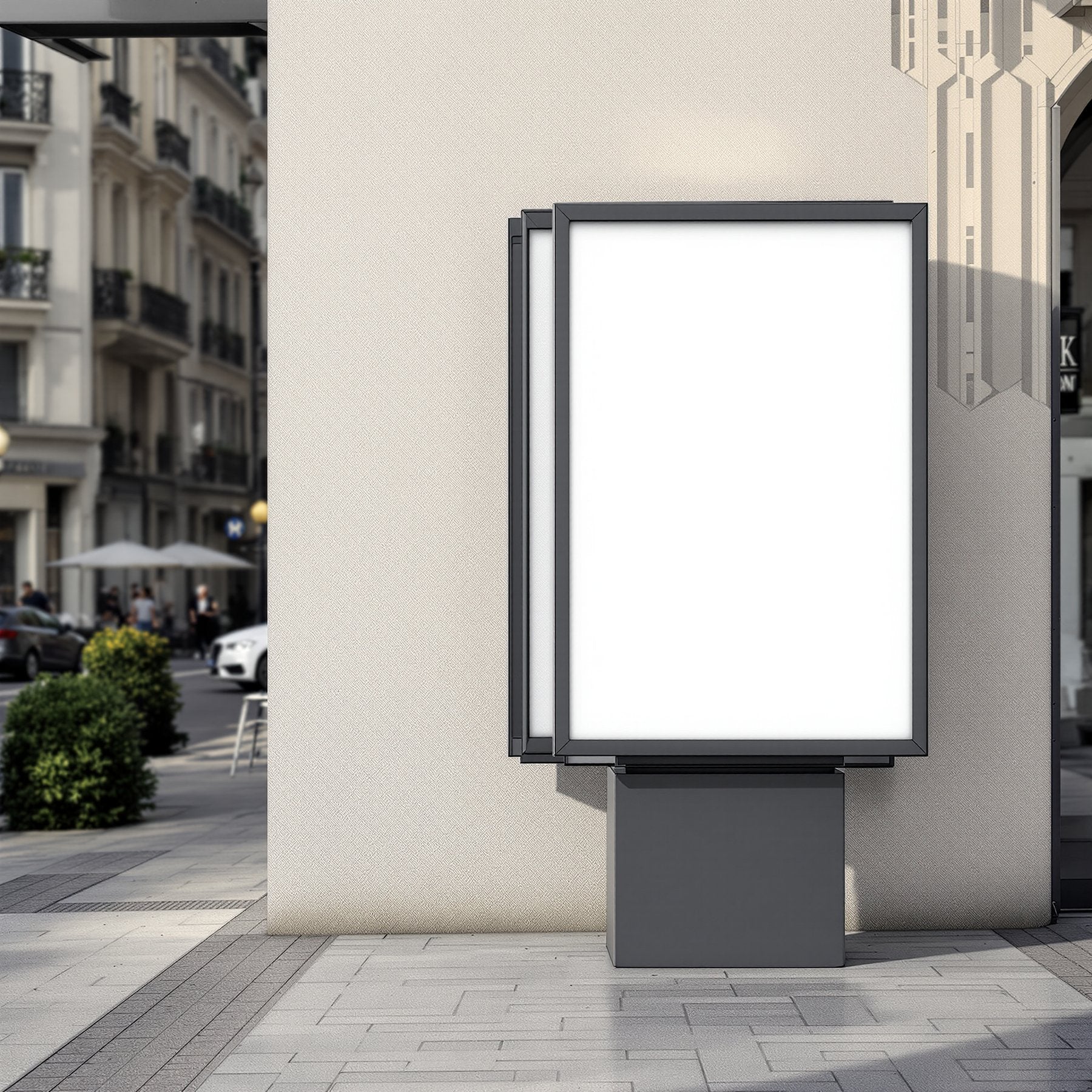 Blank Template #112 Street Advertising Frame Mockup | Instant bulkmockup Download | Blank Frame JPG Template | Commercial Use | MockupBulk