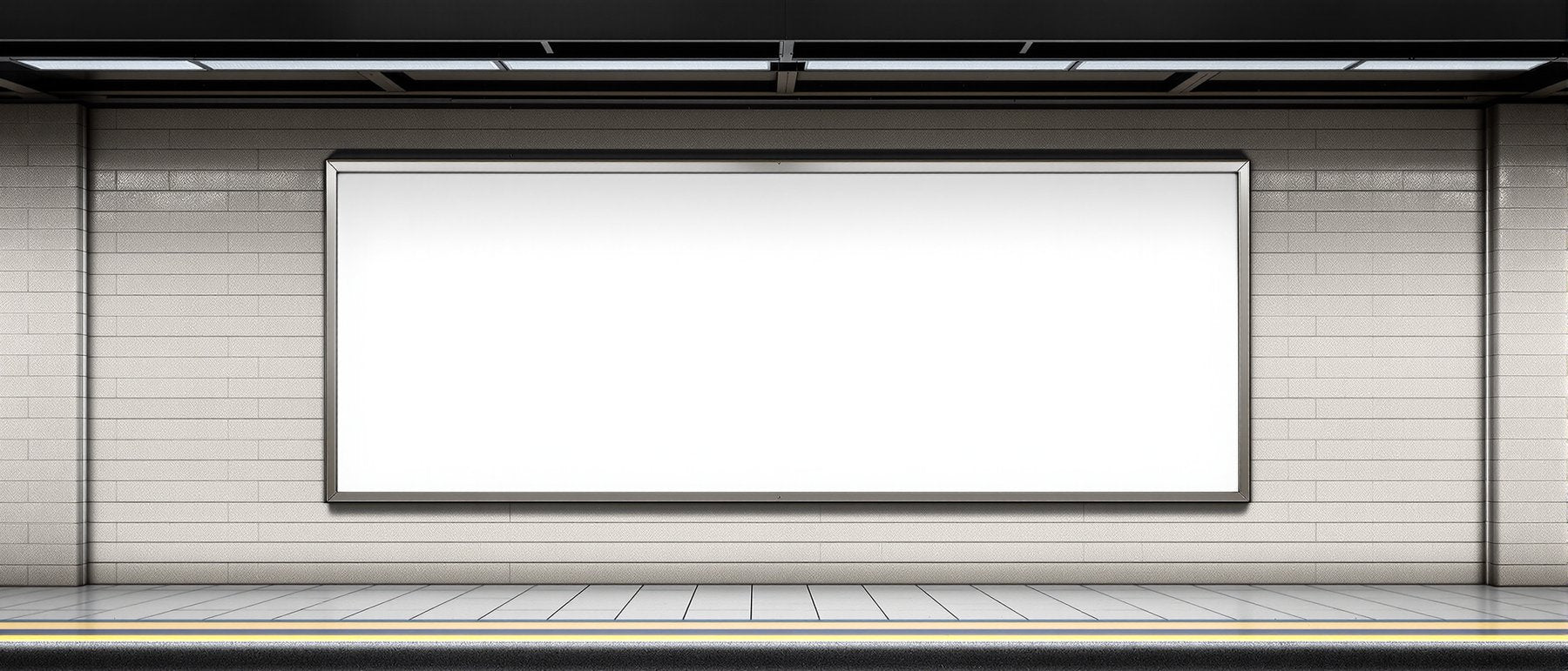 Blank Template #113 Street Advertising Frame Mockup | bulkmockup Frame Template | Instant Download JPG | Commercial Use | MockupBulk