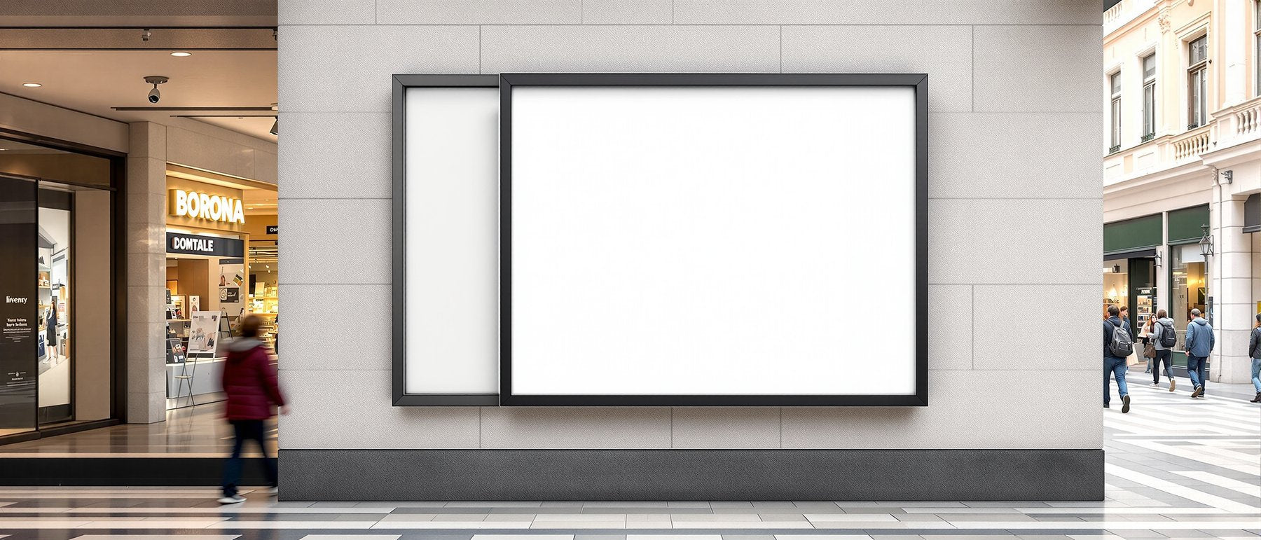 Street Advertising Frame Mockup | Blank Template #114 — Print-on-Demand Frame Mockup | bulkmockup JPG | Commercial Licence | MockupBulk