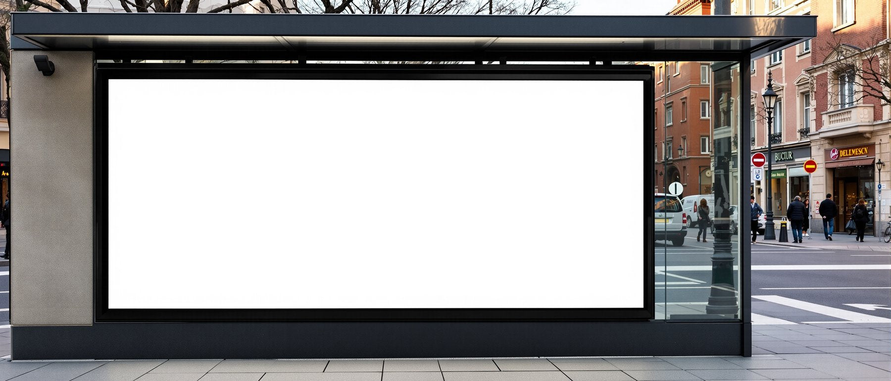 Street Advertising Frame Mockup | Blank Template #116 — Blank Frame Template for Etsy | bulkmockup JPG Download | Commercial Use | MockupBulk