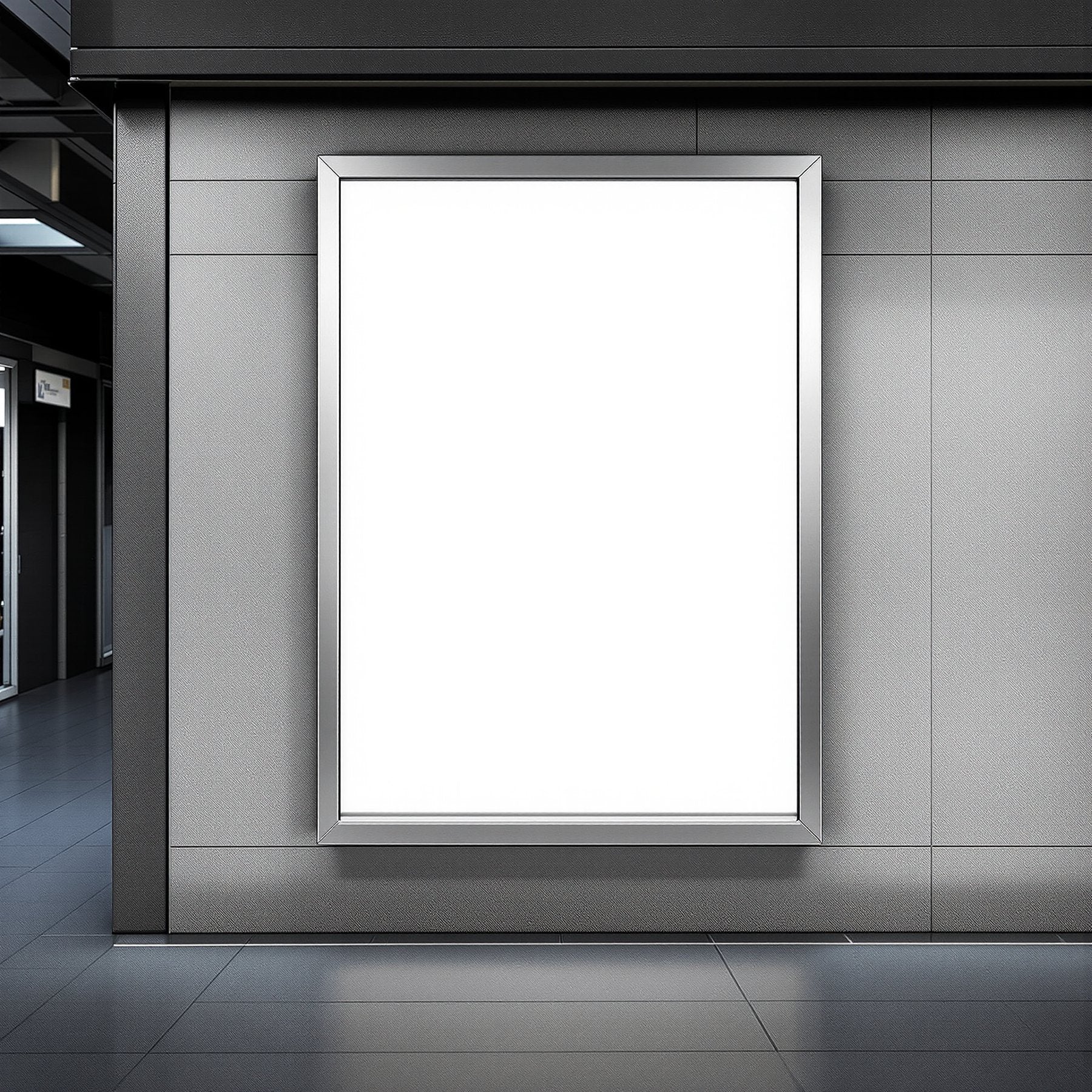 Street Advertising Frame Mockup — Blank Template #121 — Frame Template JPG | Instant bulkmockup Download | Commercial Use | MockupBulk