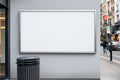 Street Advertising Frame Mockup — Blank Template #122 — Empty Frame Template | bulkmockup High-Res JPG | Commercial Use Included | MockupBulk