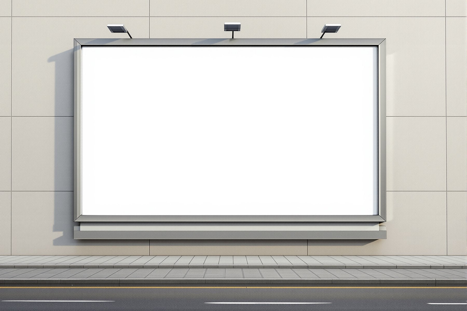 Street Advertising Frame Mockup — Blank Template #123 — High-Resolution JPG | bulkmockup Template | For Etsy POD Print Sellers | MockupBulk