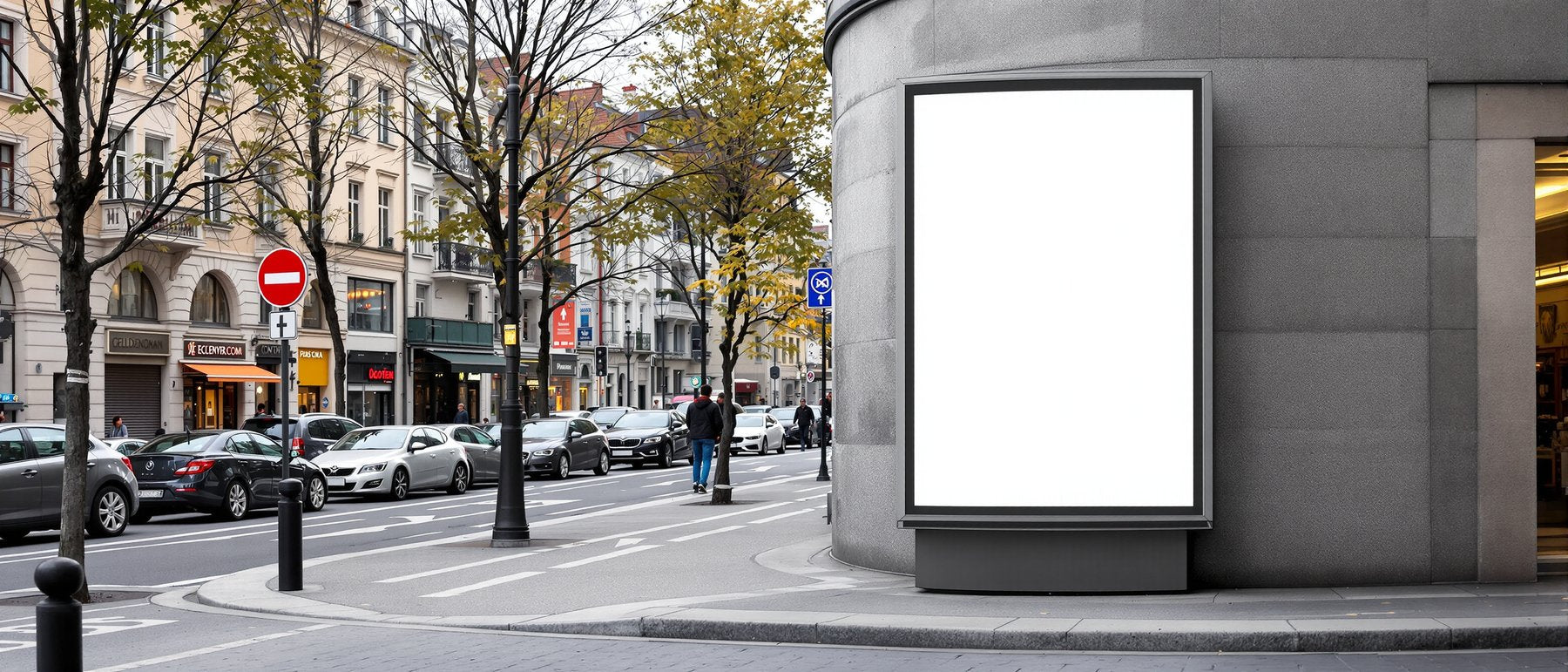 Street Advertising Frame Mockup | Blank Template #125 | Blank Frame Mockup JPG | Commercial Licence | bulkmockup Download | MockupBulk
