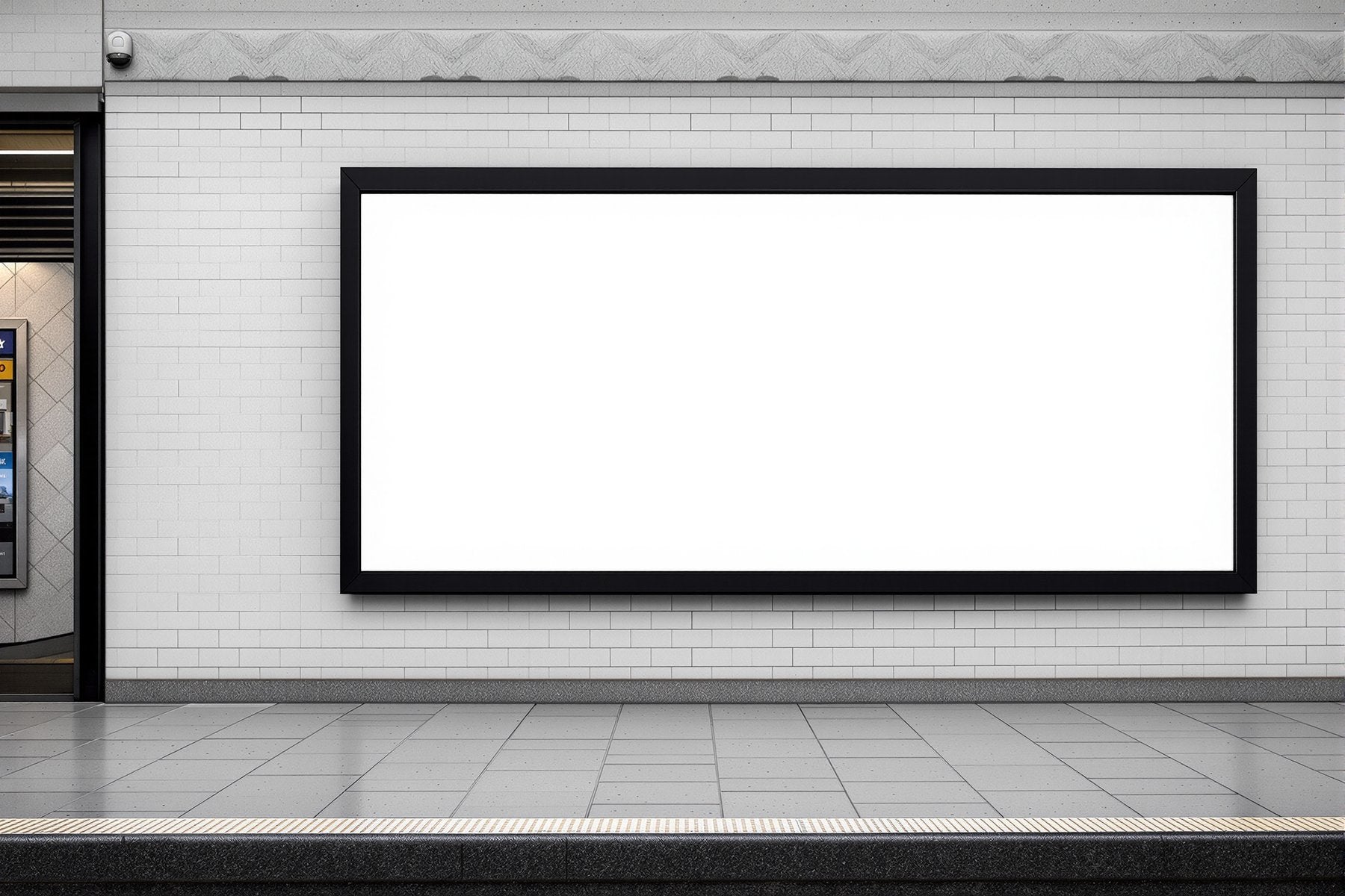 Blank Template #127 Street Advertising Frame Mockup | Blank Frame Template for Etsy | bulkmockup JPG Download | Commercial Use | MockupBulk