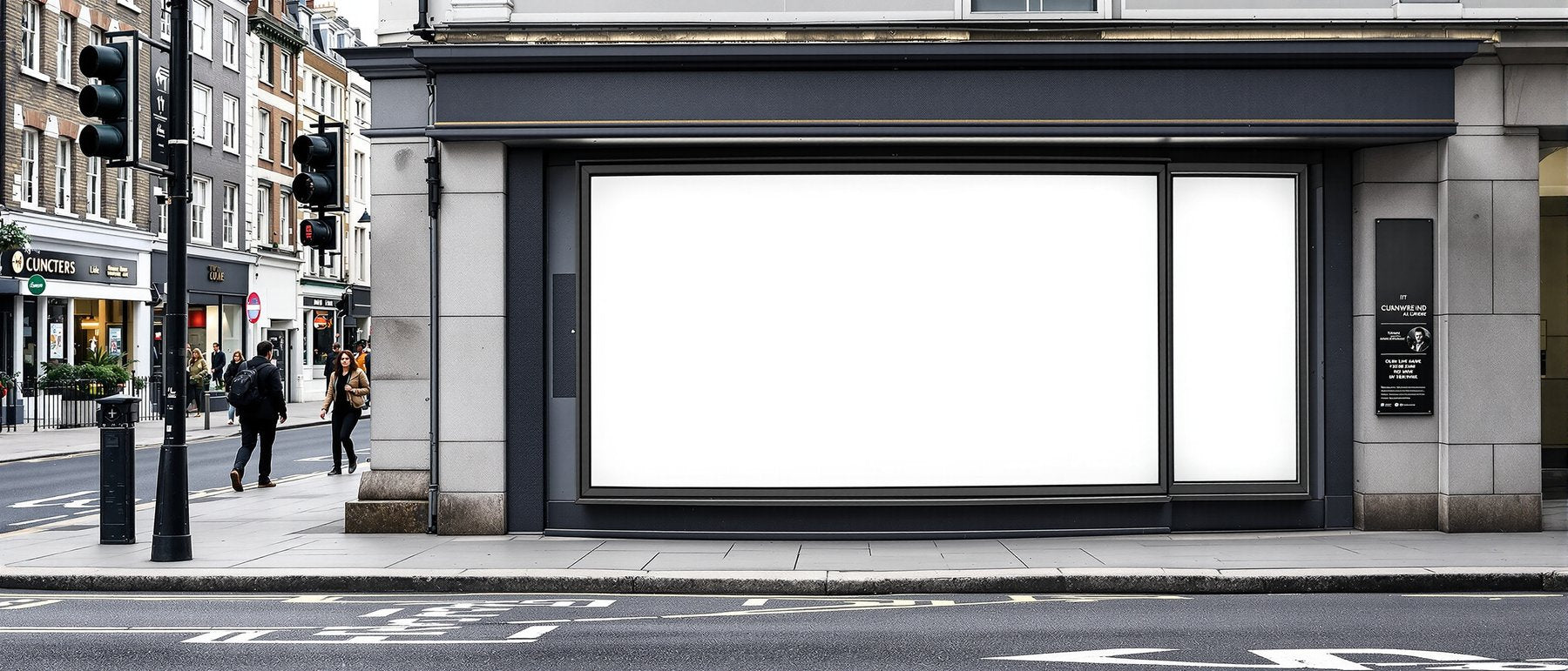 Street Advertising Frame Mockup, Blank Template #128 | High-Res Frame Template JPG | bulkmockup Mockup Store | Commercial Use | MockupBulk