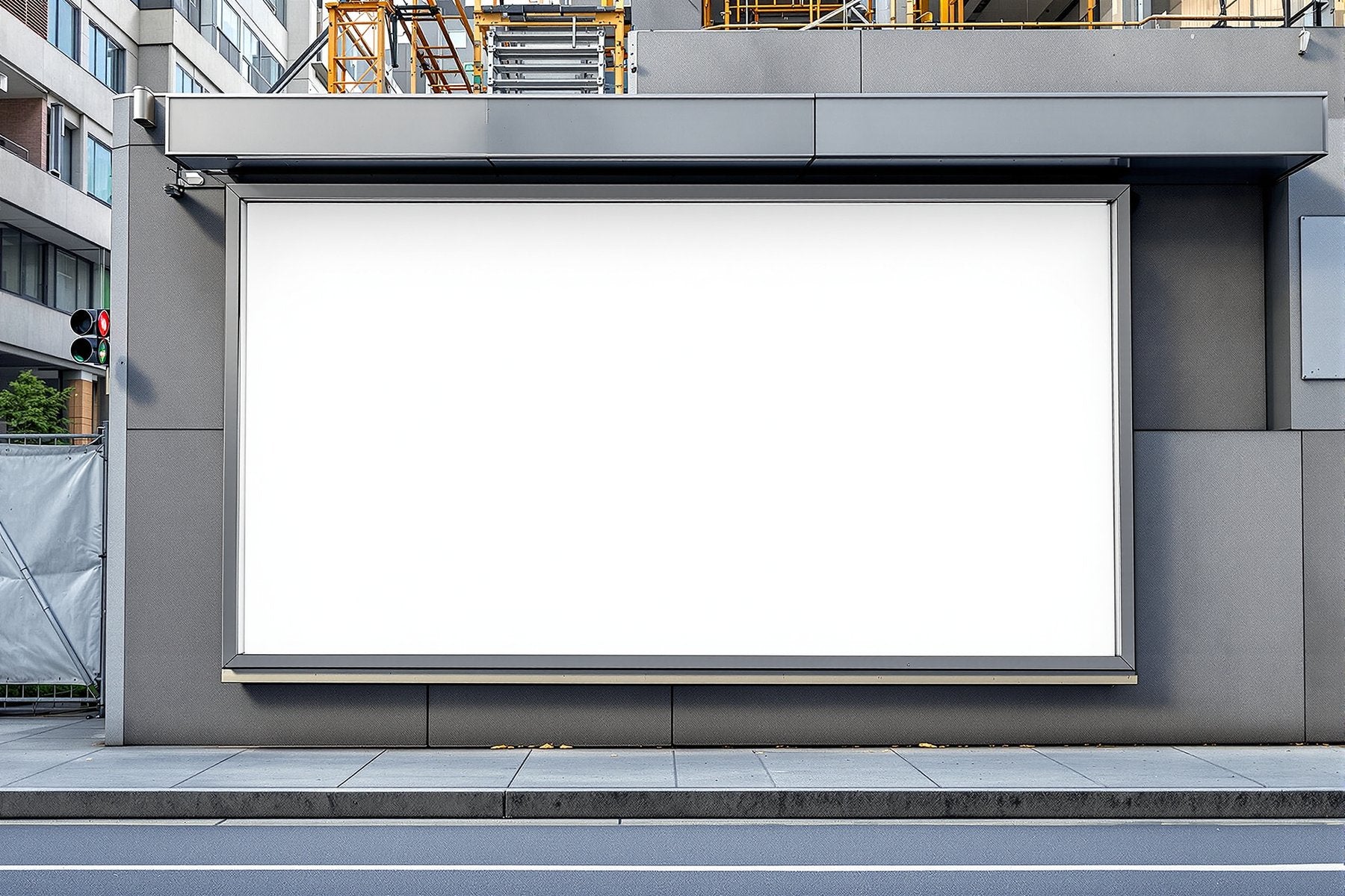 Street Advertising Frame Mockup, Blank Template #129 | Instant bulkmockup Download | Blank Frame JPG Template | Commercial Use | MockupBulk