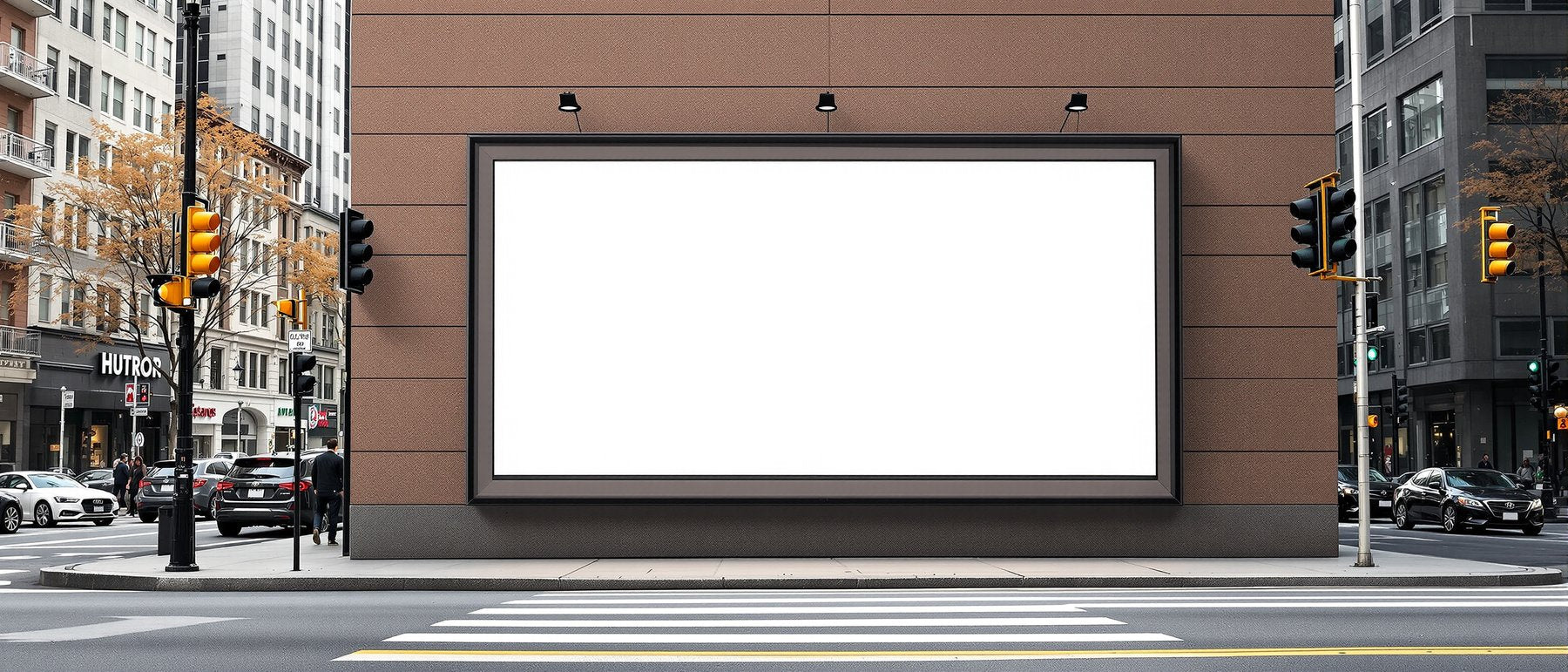 Blank Template #130 Street Advertising Frame Mockup | bulkmockup Frame Template | Instant Download JPG | Commercial Use | MockupBulk