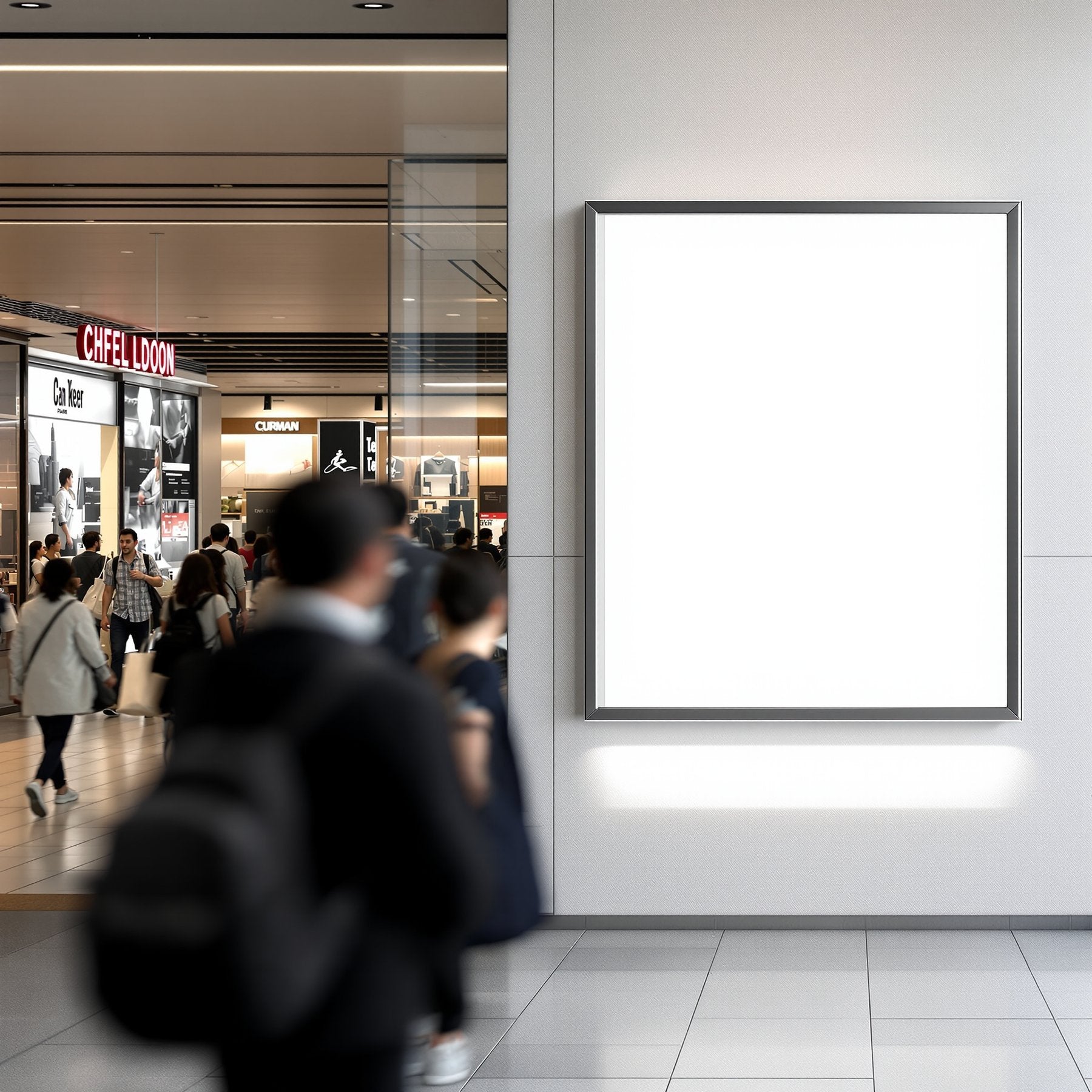 Street Advertising Frame Mockup, Blank Template #131 | High-Resolution JPG | bulkmockup Template | For Etsy POD Print Sellers | MockupBulk