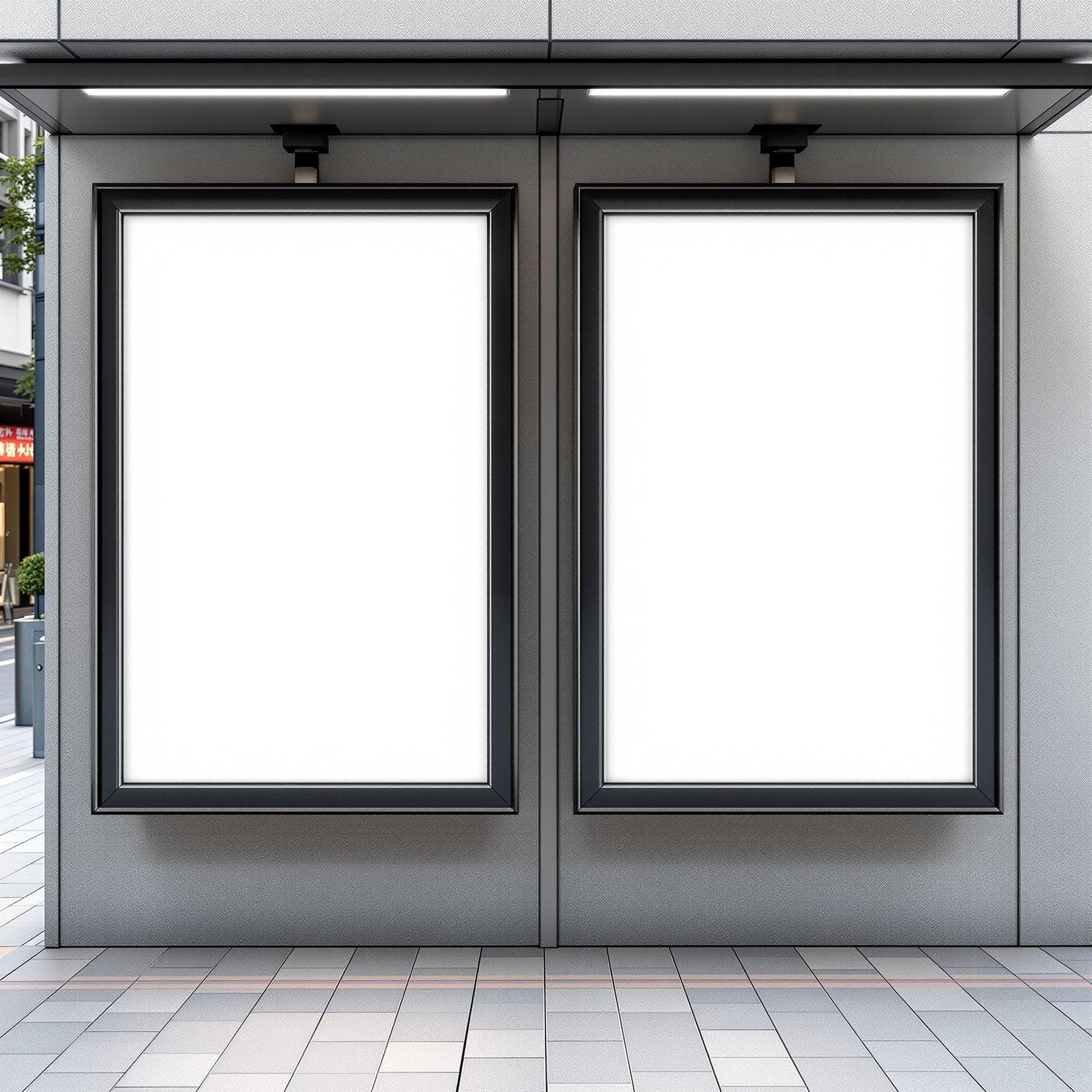 Street Advertising Frame Mockup, Blank Template #135 | Frame Mockup JPG Download | bulkmockup Template | Commercial Licence | MockupBulk