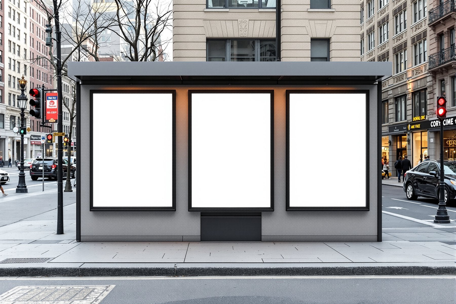 Street Advertising Frame Mockup | Blank Template #139 | Blank Frame Template | High-Res JPG Instant Download | Commercial Use | bulkmockup | MockupBulk