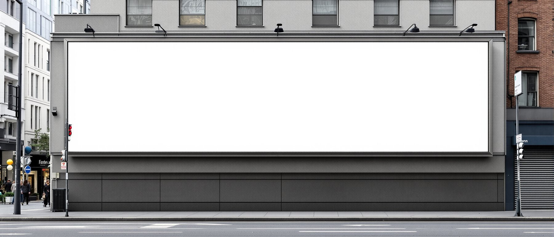 Street Advertising Frame Mockup | Blank Template #140 | Blank Frame Mockup JPG | Commercial Licence | bulkmockup Download | MockupBulk