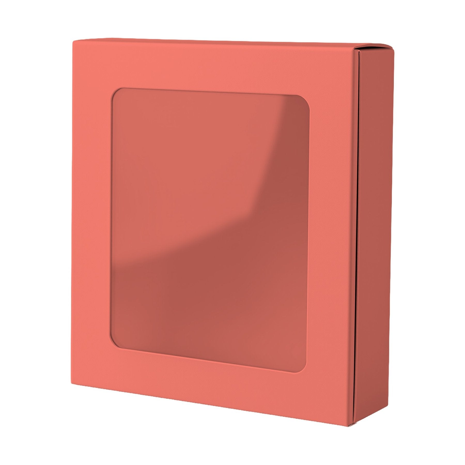 GiftBox Mockup — Bright Salmon Angle45 View — High-Res Mockup Template | JPG Digital Download | Commercial Licence | MockupBulk