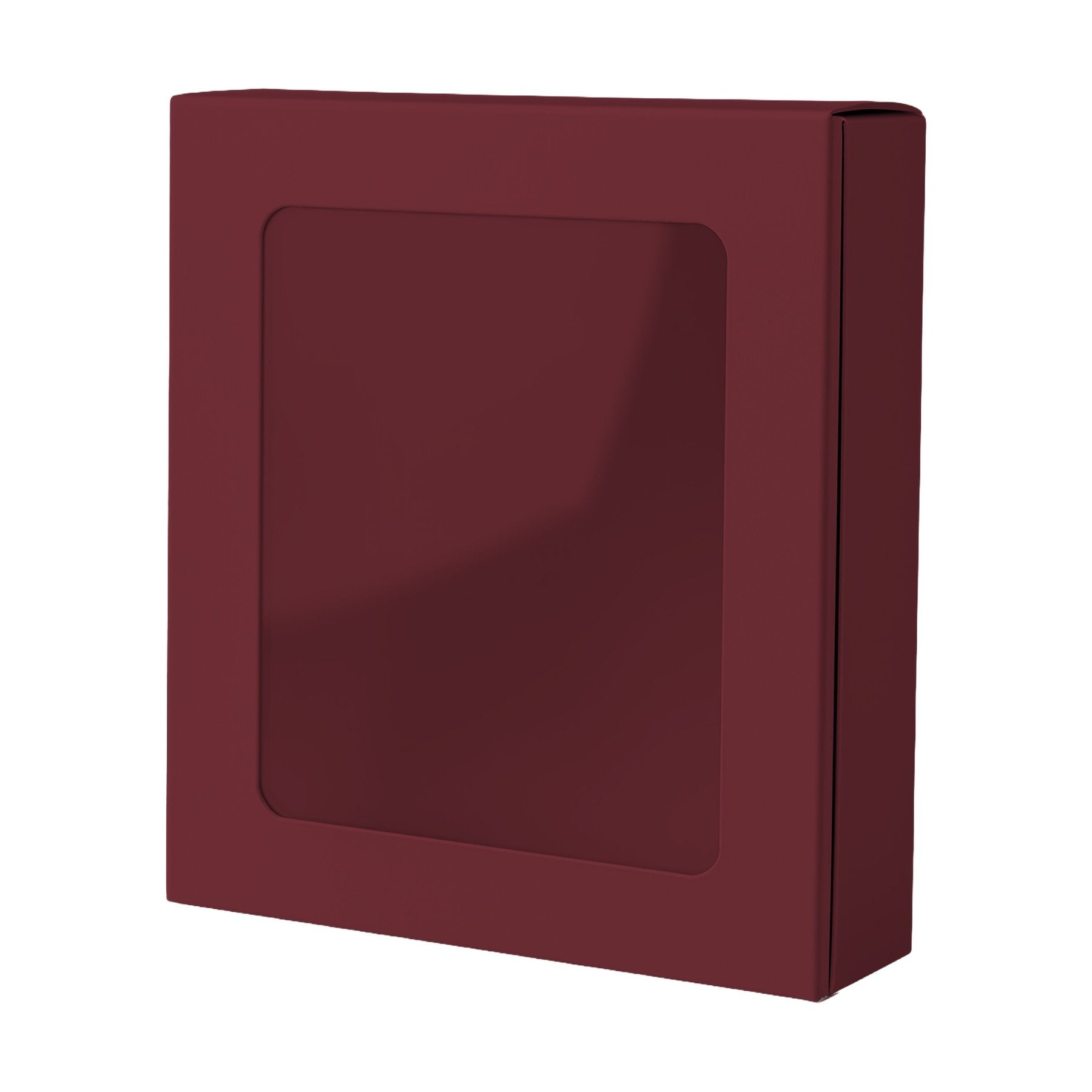 GiftBox Mockup — Burgundy Angle45 View — Instant Download JPG Mockup | POD Etsy Redbubble Printful | Commercial Use | MockupBulk