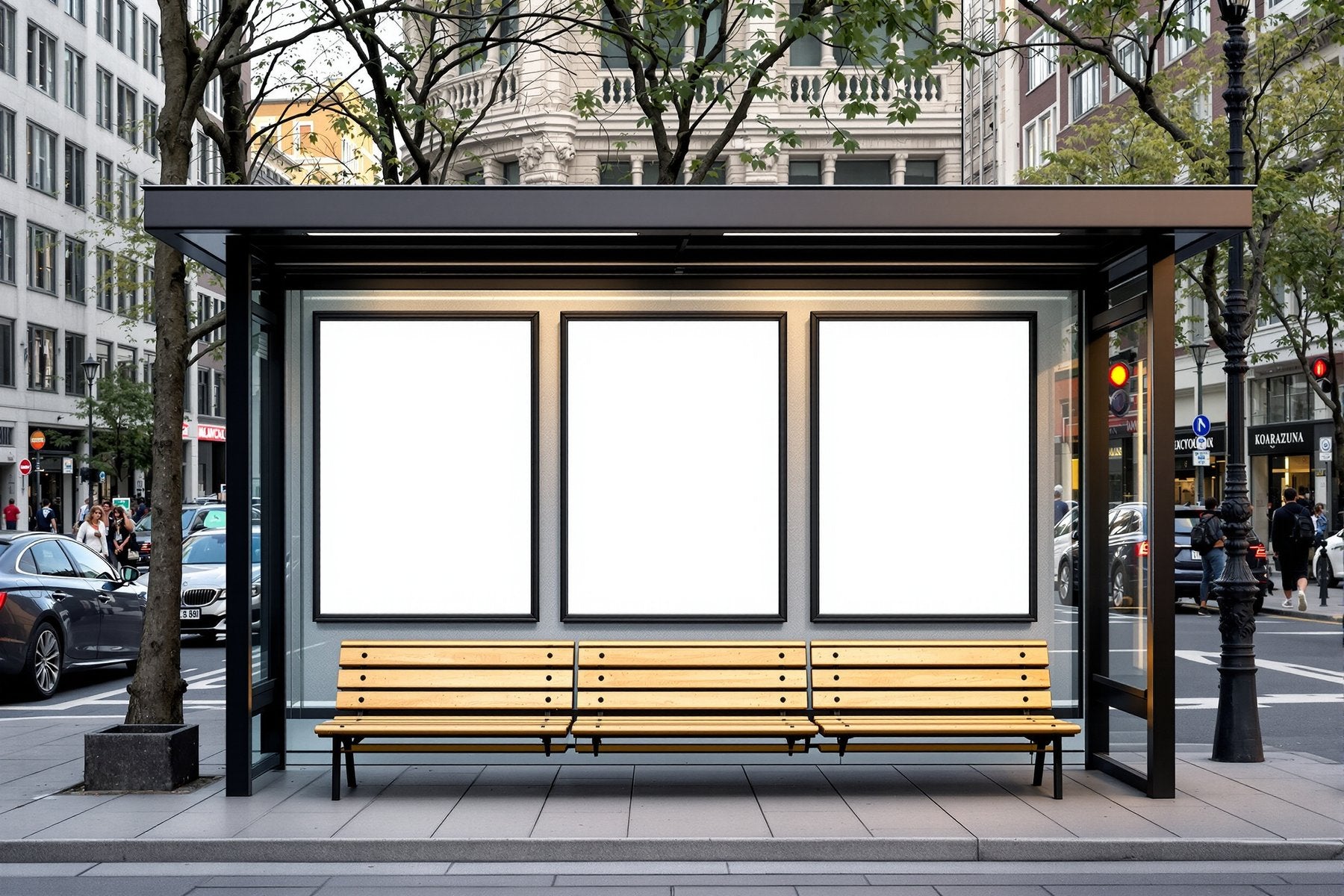 Blank Template #141 Street Advertising Frame Mockup | Digital Frame Mockup | bulkmockup JPG Download | For POD Etsy Shopify | MockupBulk