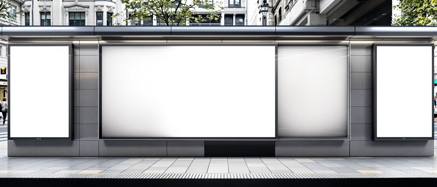 Street Advertising Frame Mockup | Blank Template #142 — High-Resolution JPG | bulkmockup Template | For Etsy POD Print Sellers | MockupBulk