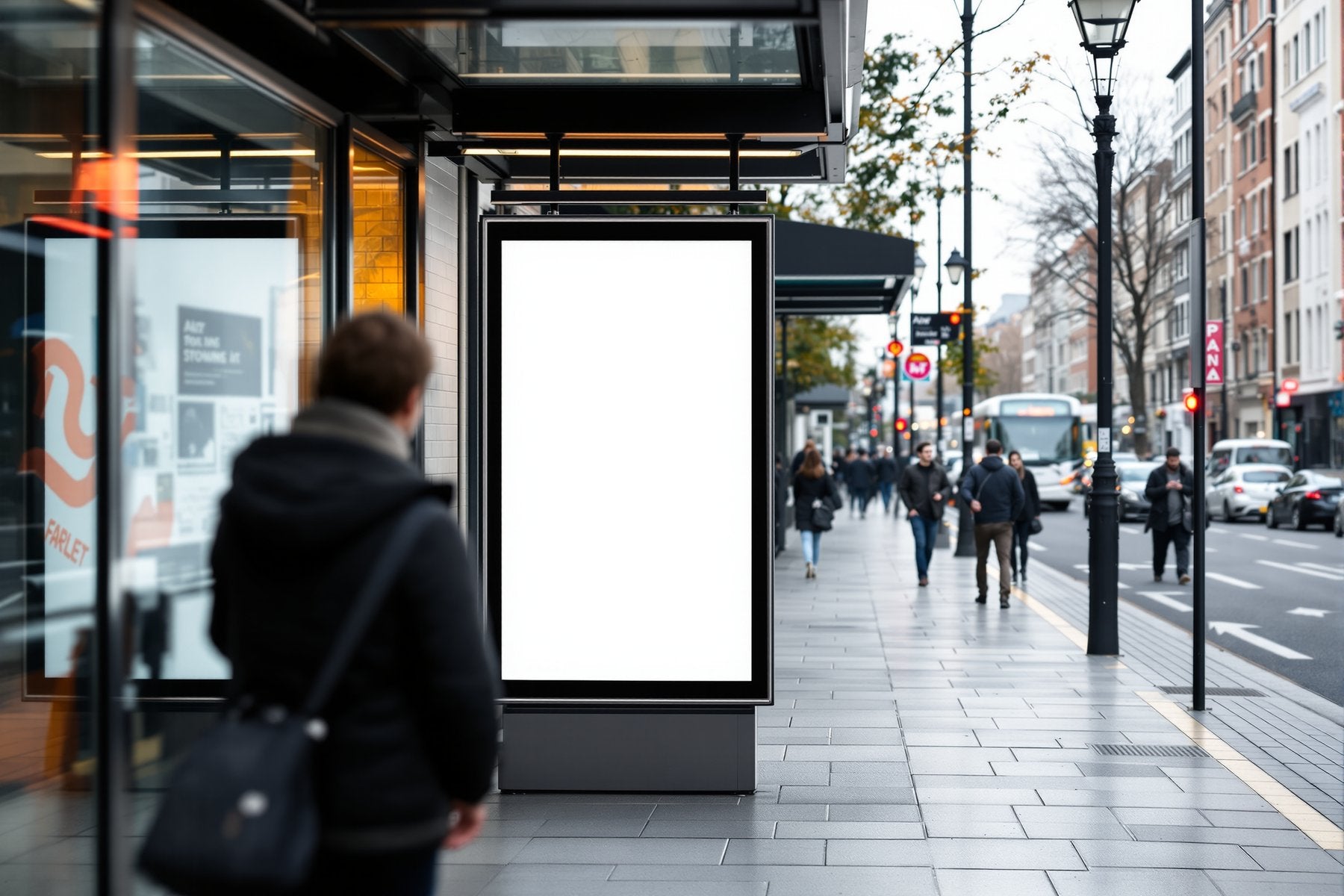 Street Advertising Frame Mockup | Blank Template #148 | Frame Template JPG | Instant bulkmockup Download | Commercial Use | MockupBulk