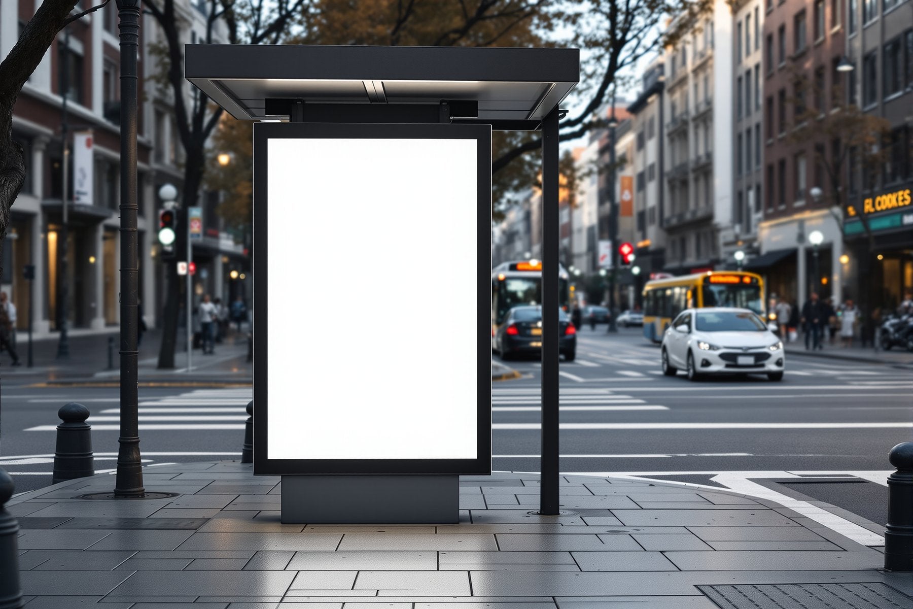 Street Advertising Frame Mockup — Blank Template #151 — Blank Frame Template for Etsy | bulkmockup JPG Download | Commercial Use | MockupBulk