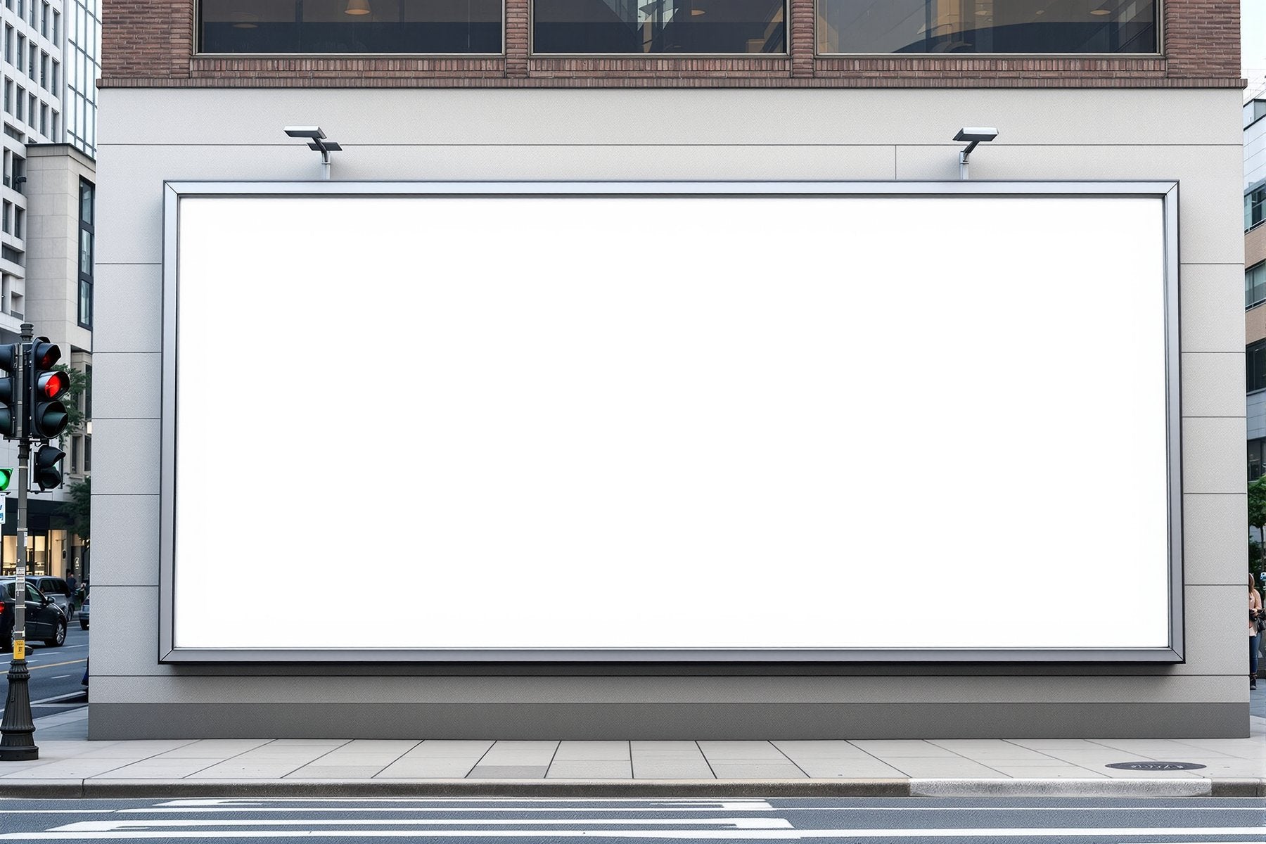 Street Advertising Frame Mockup, Blank Template #152 | High-Res Frame Template JPG | bulkmockup Mockup Store | Commercial Use | MockupBulk