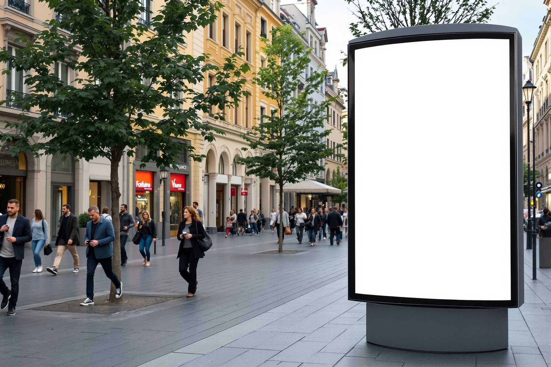Blank Template #154 Street Advertising Frame Mockup | Empty Frame Mockup Template | JPG Digital Download | Commercial Licence | bulkmockup Shop