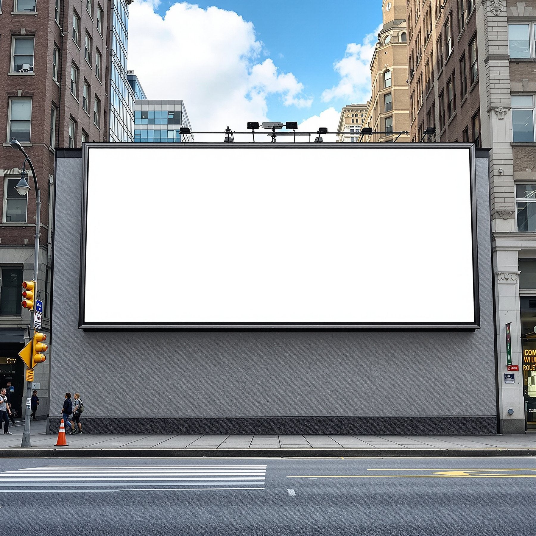 Street Advertising Frame Mockup — Blank Template #156 — bulkmockup Frame Template | Instant Download JPG | Commercial Use | MockupBulk