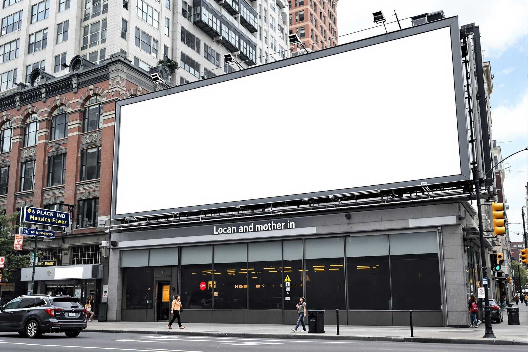 Street Advertising Frame Mockup | Blank Template #158 — High-Resolution JPG | bulkmockup Template | For Etsy POD Print Sellers | MockupBulk