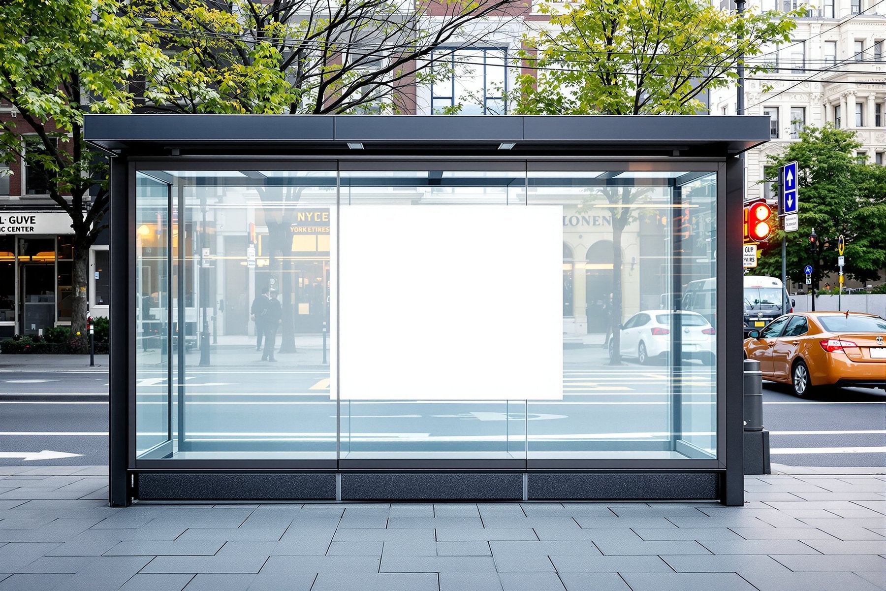 Street Advertising Frame Mockup, Blank Template #159 | Frame Mockup JPG Download | bulkmockup Template | Commercial Licence | MockupBulk