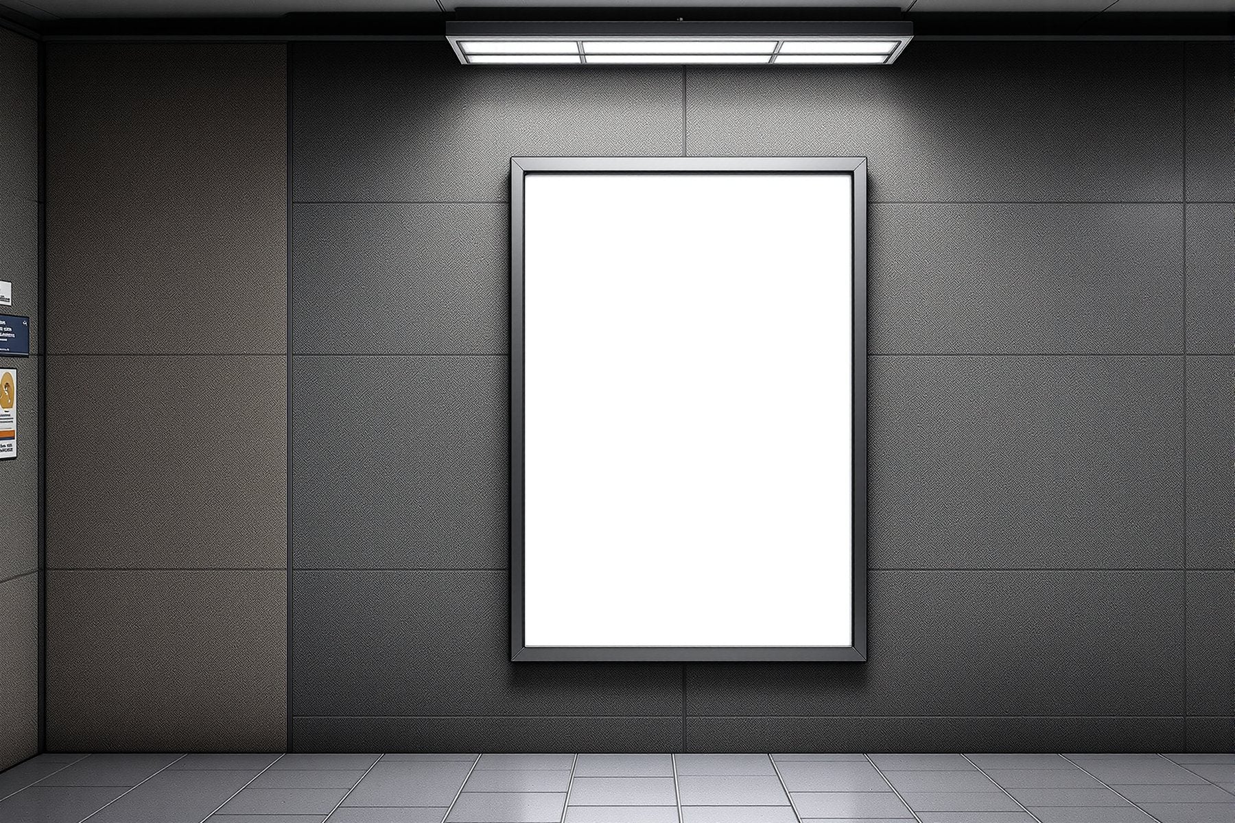 Street Advertising Frame Mockup | Blank Template #160 — bulkmockup Blank Frame Template | High-Res JPG | Commercial Licence | MockupBulk