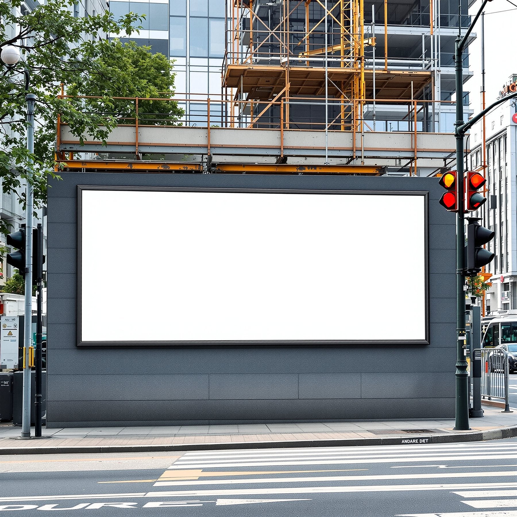 Blank Template #165 Street Advertising Frame Mockup | Digital Frame Mockup | bulkmockup JPG Download | For POD Etsy Shopify | MockupBulk