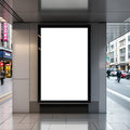 Blank Template #166 Street Advertising Frame Mockup | High-Resolution JPG | bulkmockup Template | For Etsy POD Print Sellers | MockupBulk